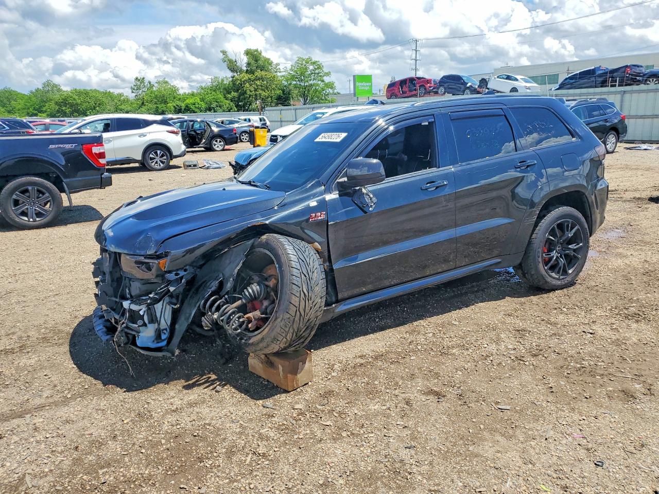 2015 Jeep Grand Cherokee Srt-8 Черный vin: 1C4RJFDJ4FC674492