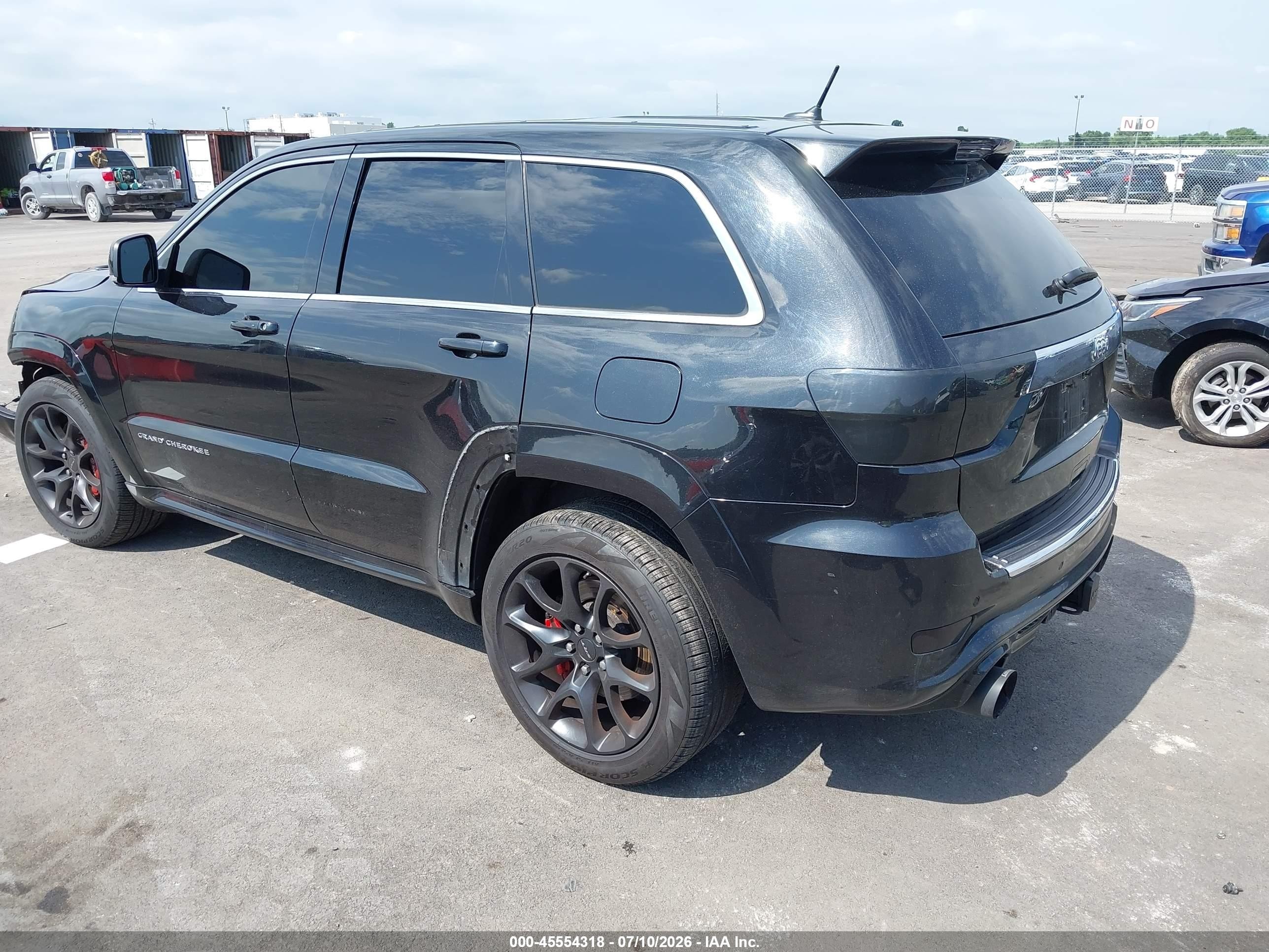 2012 Jeep Grand Cherokee Srt8 Black vin: 1C4RJFDJ5CC148464
