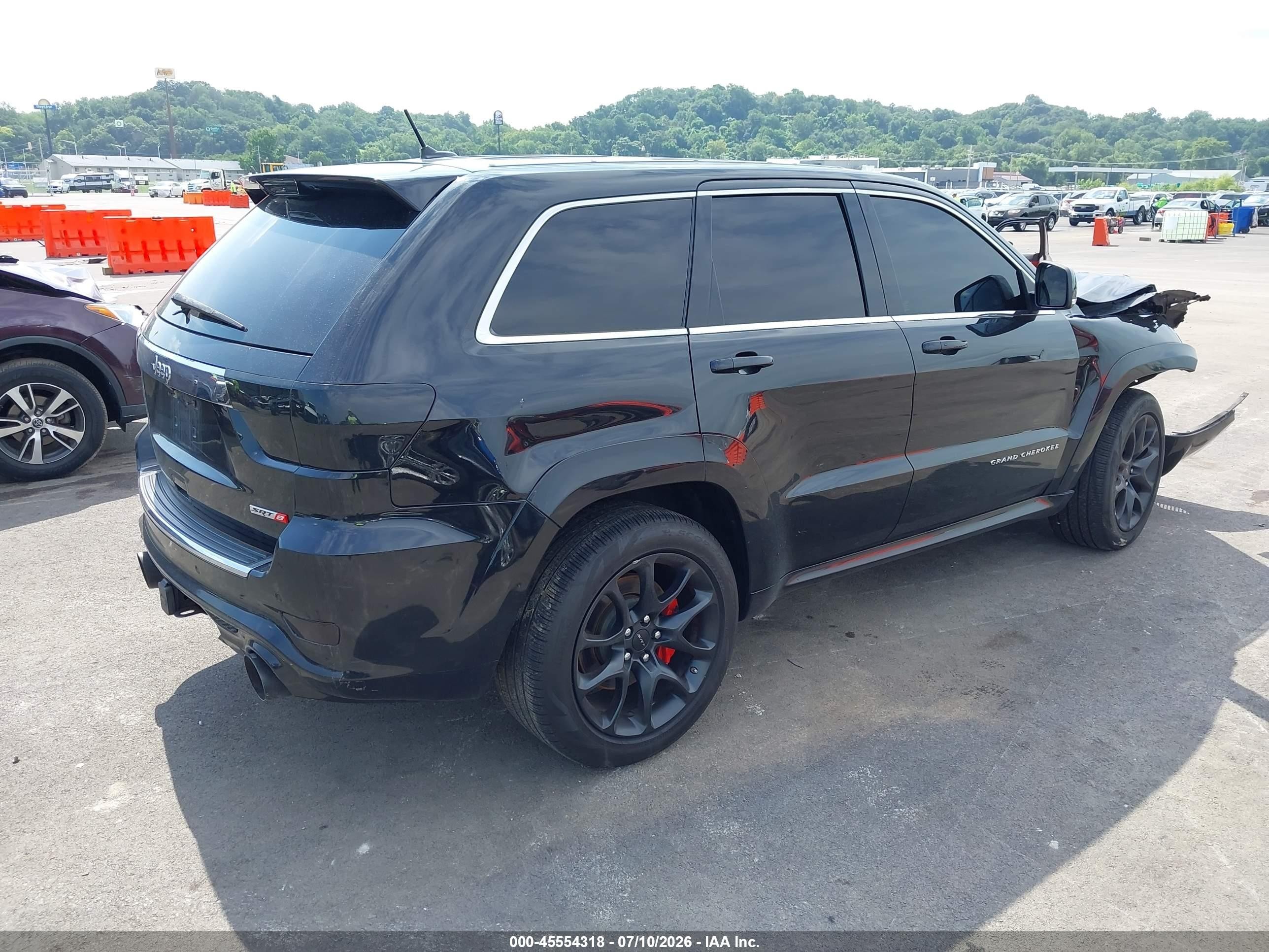 2012 Jeep Grand Cherokee Srt8 Black vin: 1C4RJFDJ5CC148464