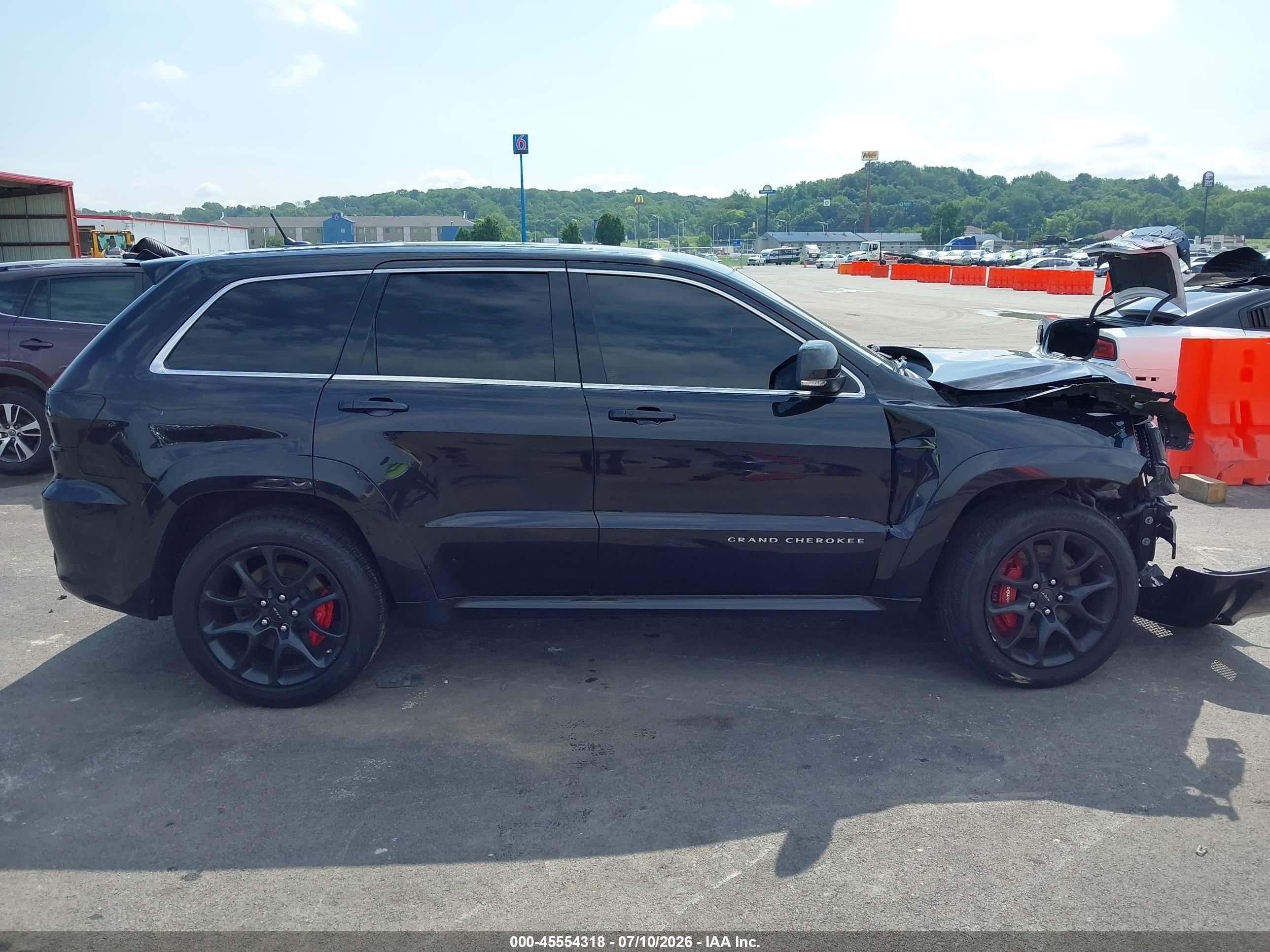 2012 Jeep Grand Cherokee Srt8 Black vin: 1C4RJFDJ5CC148464