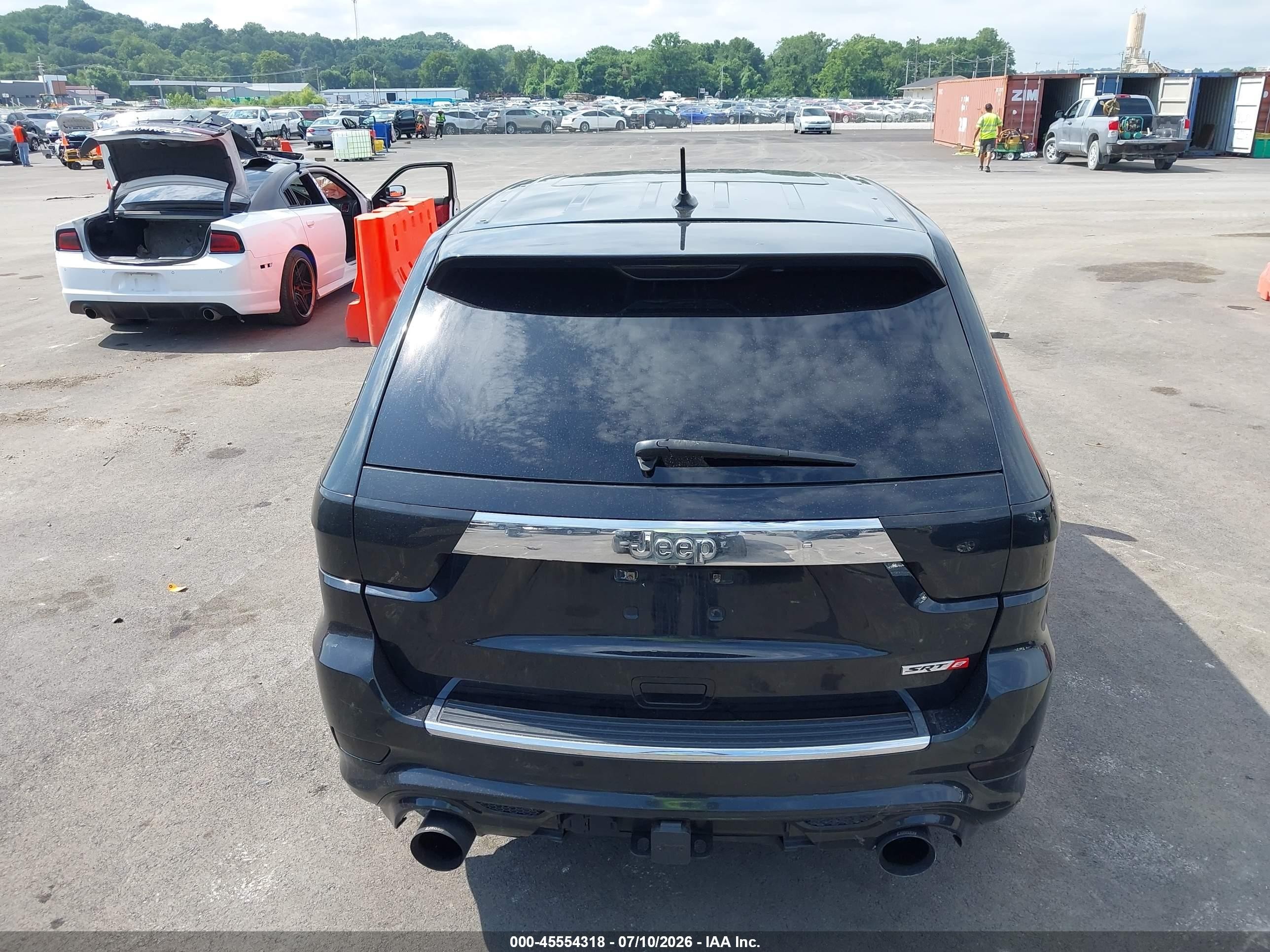 2012 Jeep Grand Cherokee Srt8 Black vin: 1C4RJFDJ5CC148464