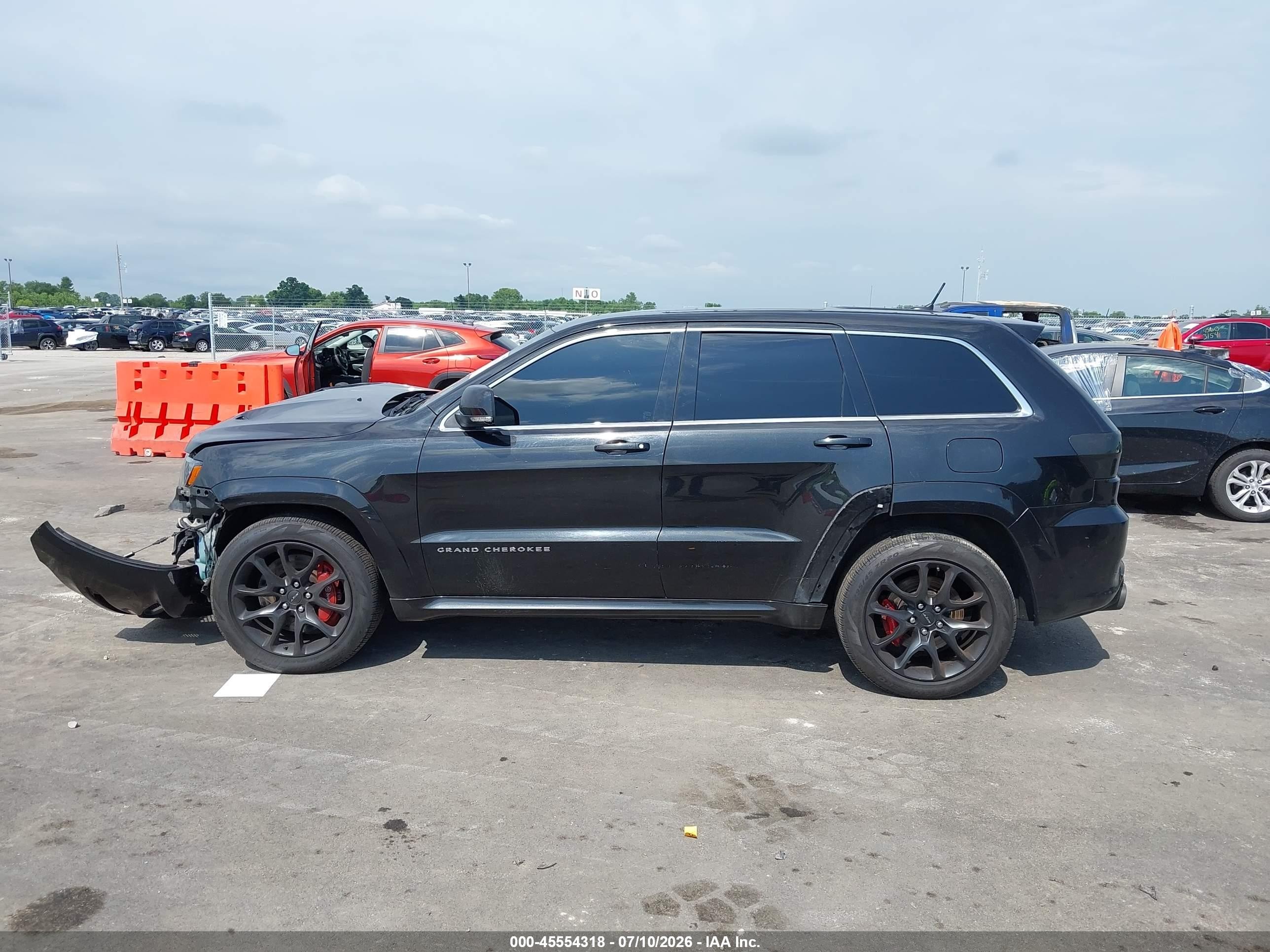 2012 Jeep Grand Cherokee Srt8 Black vin: 1C4RJFDJ5CC148464