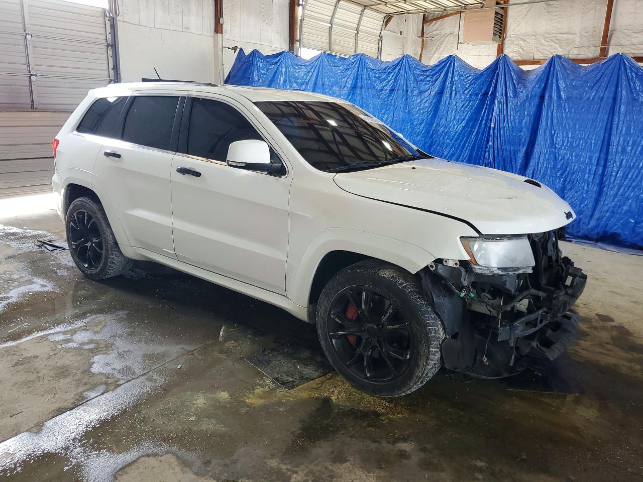 2013 Jeep Grand Cherokee Srt-8 White vin: 1C4RJFDJ5DC603170