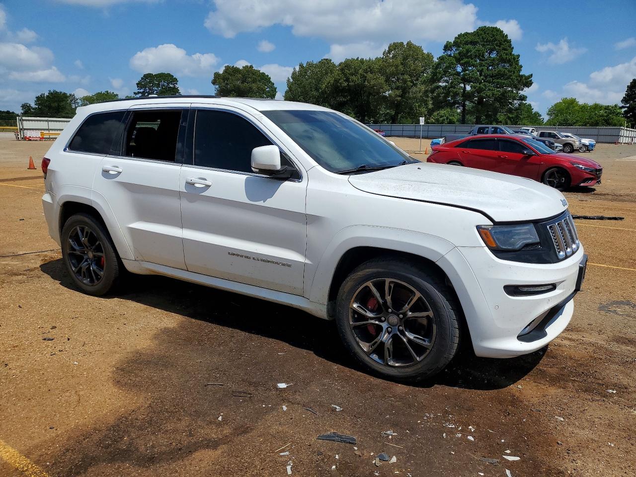 2014 Jeep Grand Cherokee Srt-8 White vin: 1C4RJFDJ5EC572231