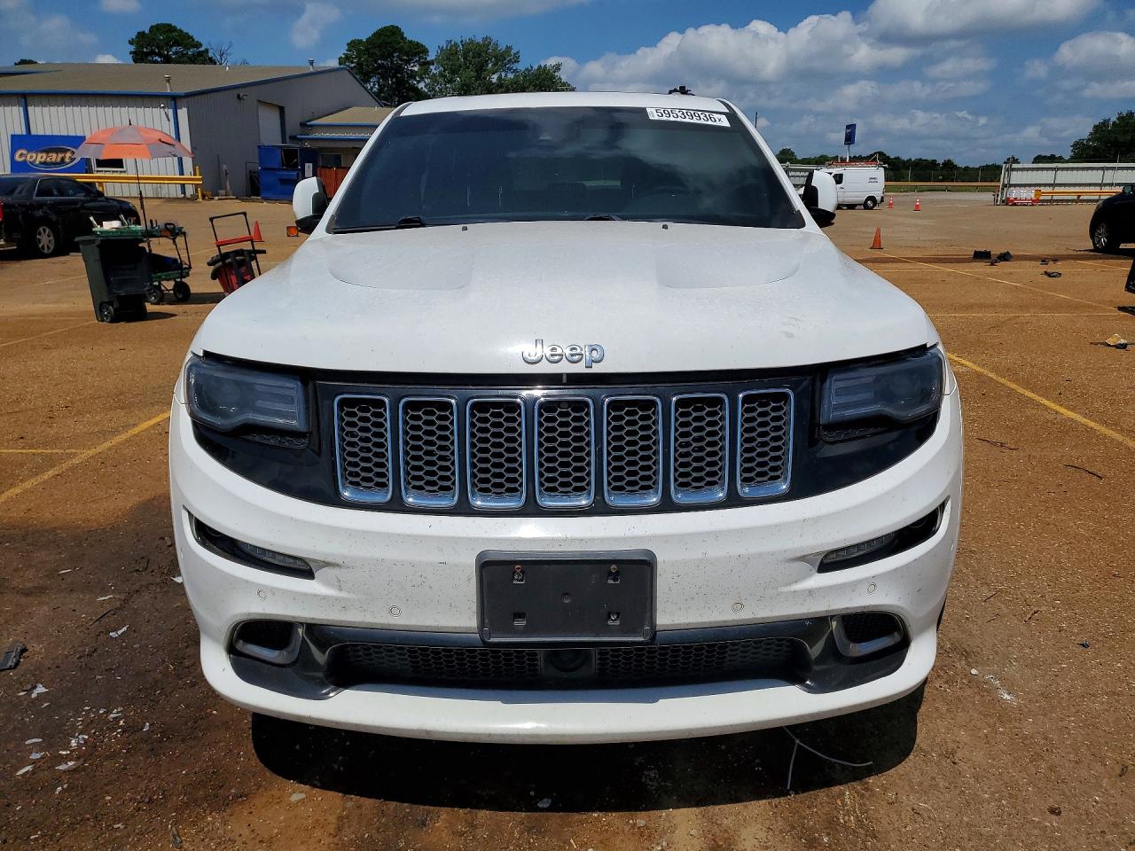 2014 Jeep Grand Cherokee Srt-8 White vin: 1C4RJFDJ5EC572231