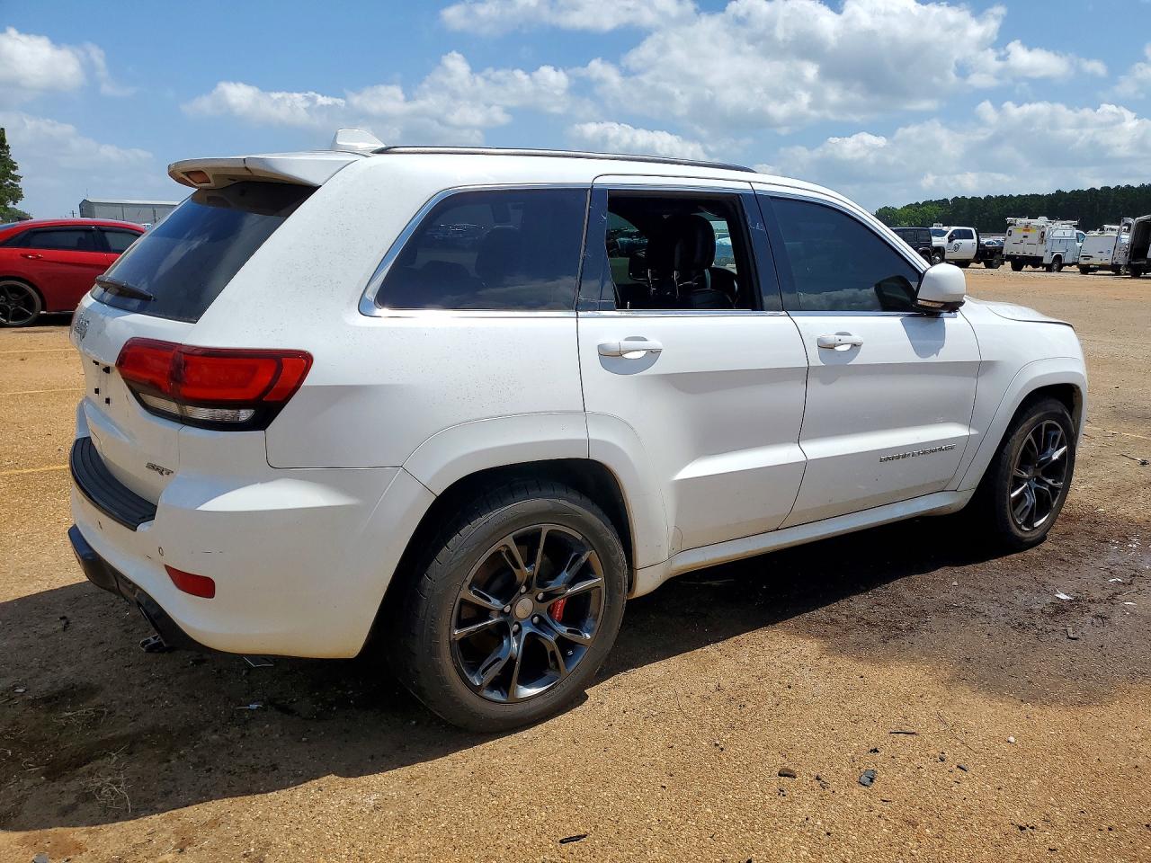 2014 Jeep Grand Cherokee Srt-8 White vin: 1C4RJFDJ5EC572231