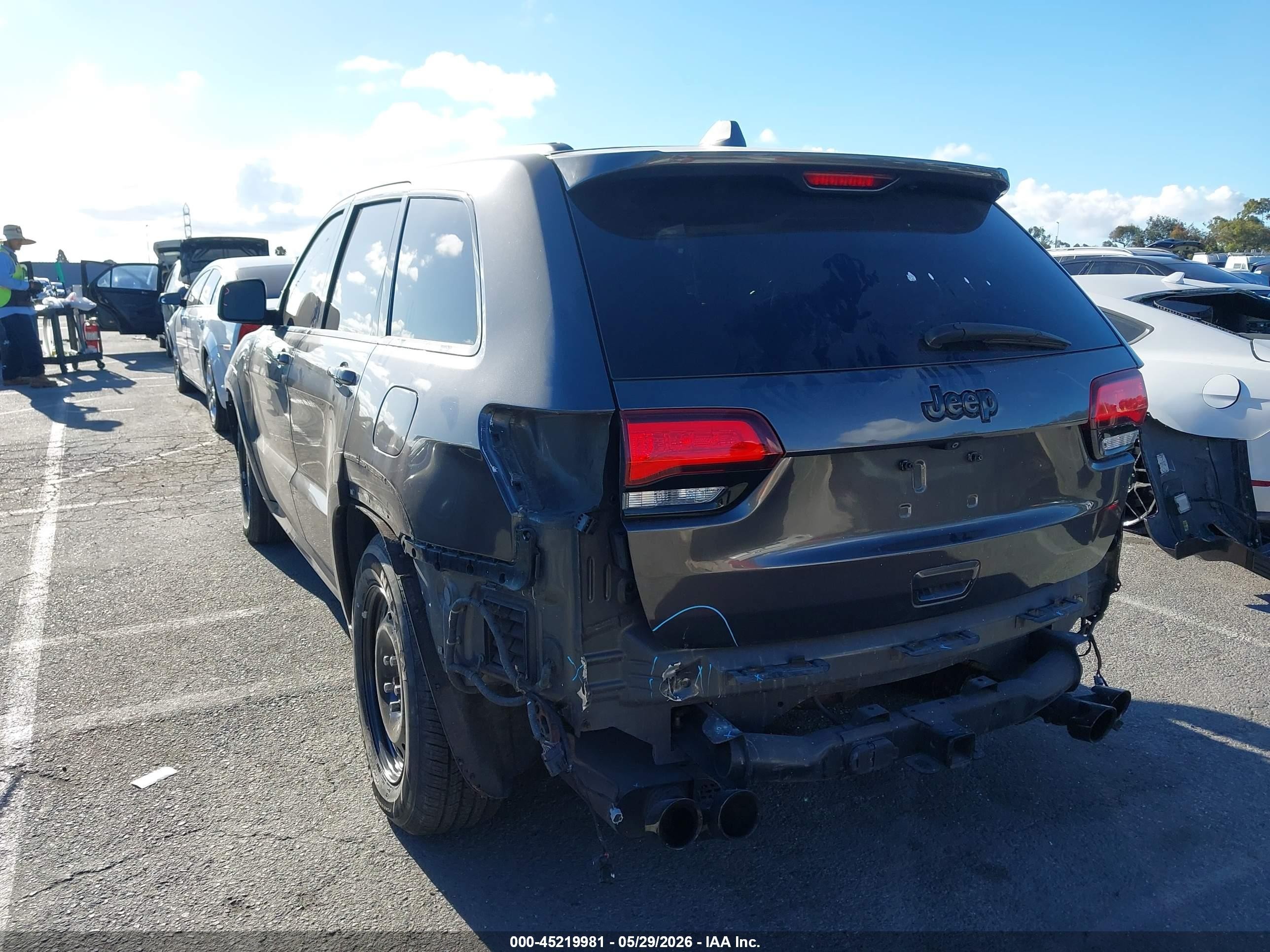 2015 Jeep Grand Cherokee Srt Gray vin: 1C4RJFDJ5FC141082