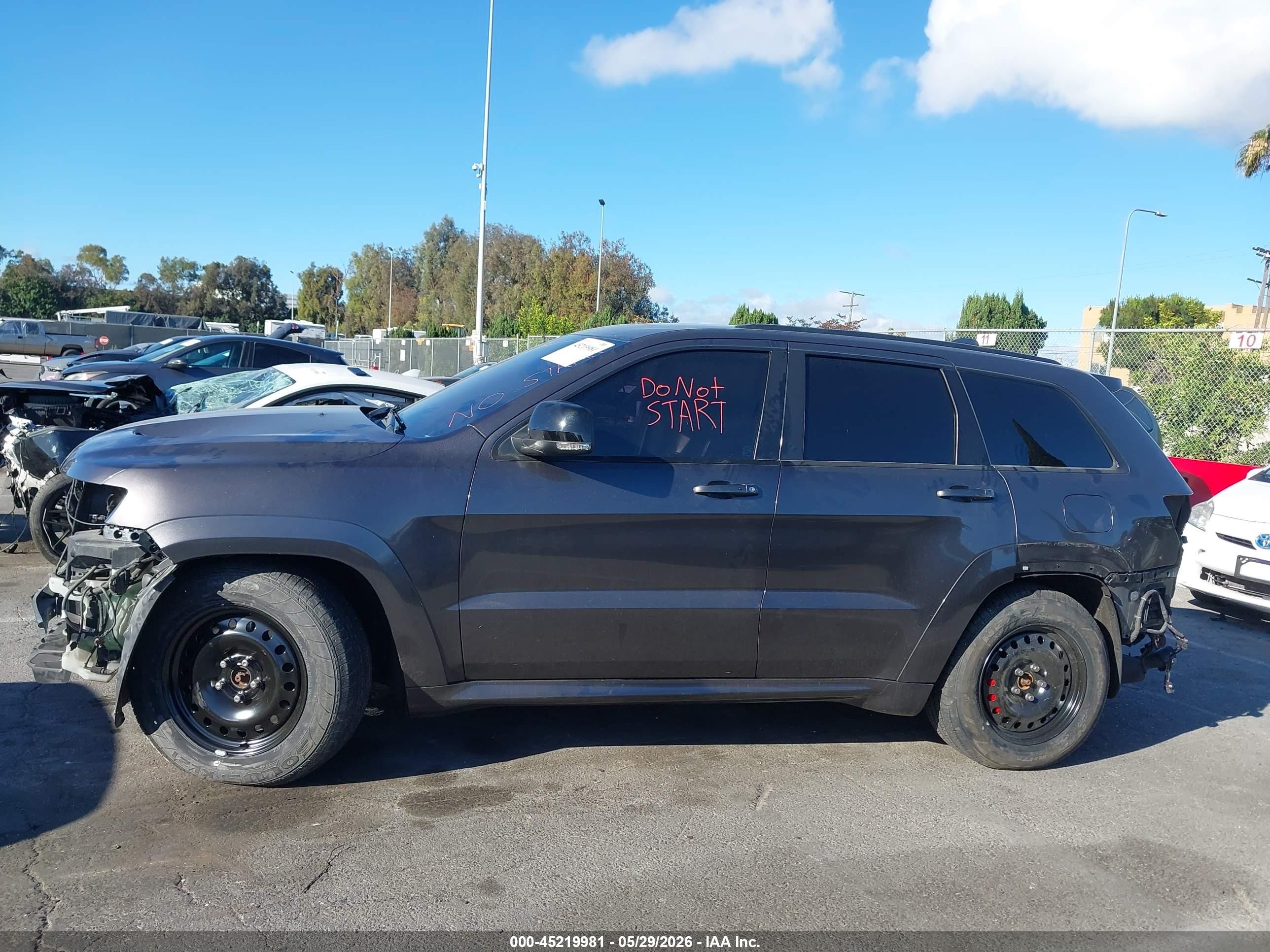 2015 Jeep Grand Cherokee Srt Gray vin: 1C4RJFDJ5FC141082