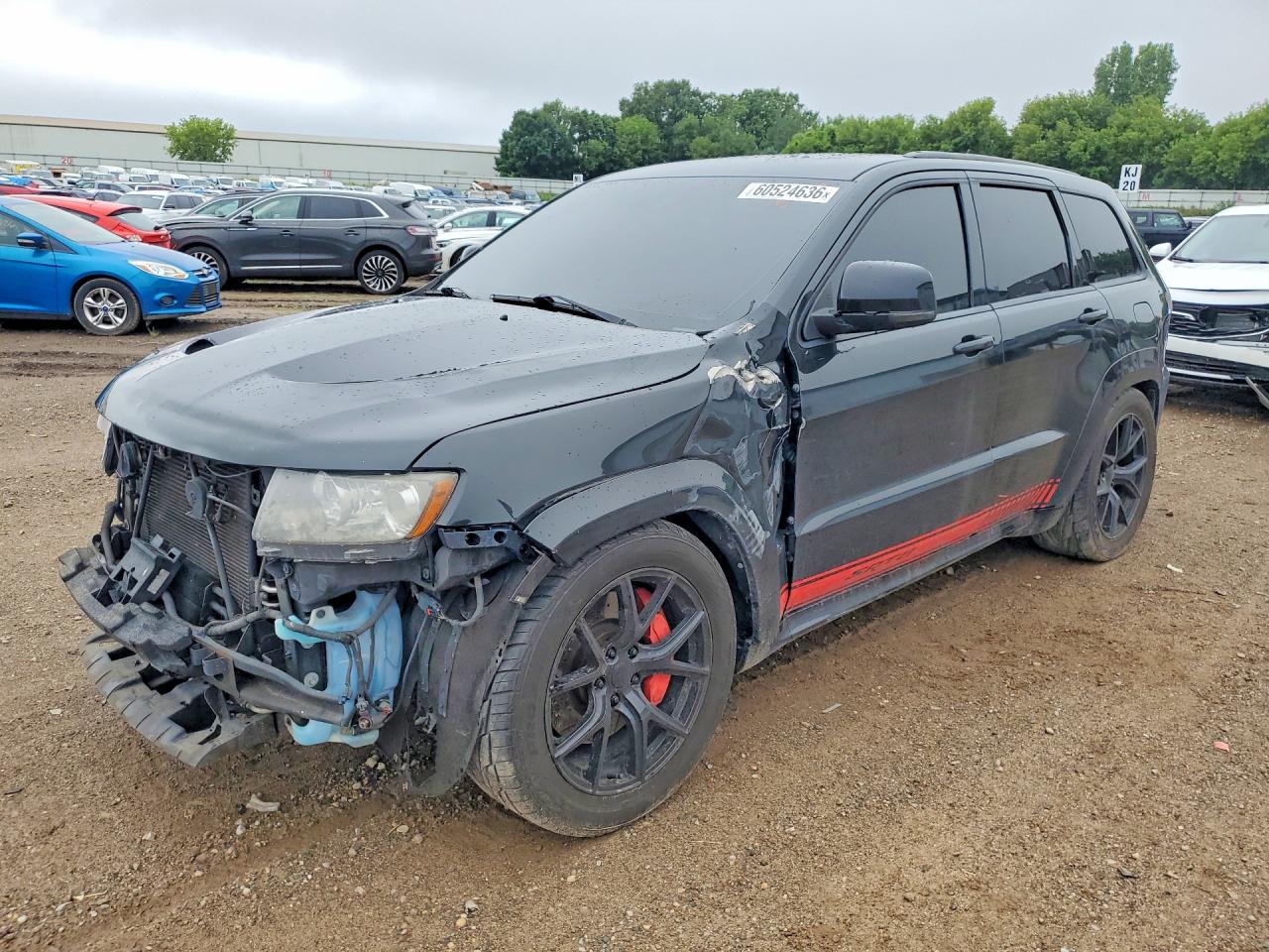 2012 Jeep Grand Cherokee Srt-8 Black vin: 1C4RJFDJ6CC120950