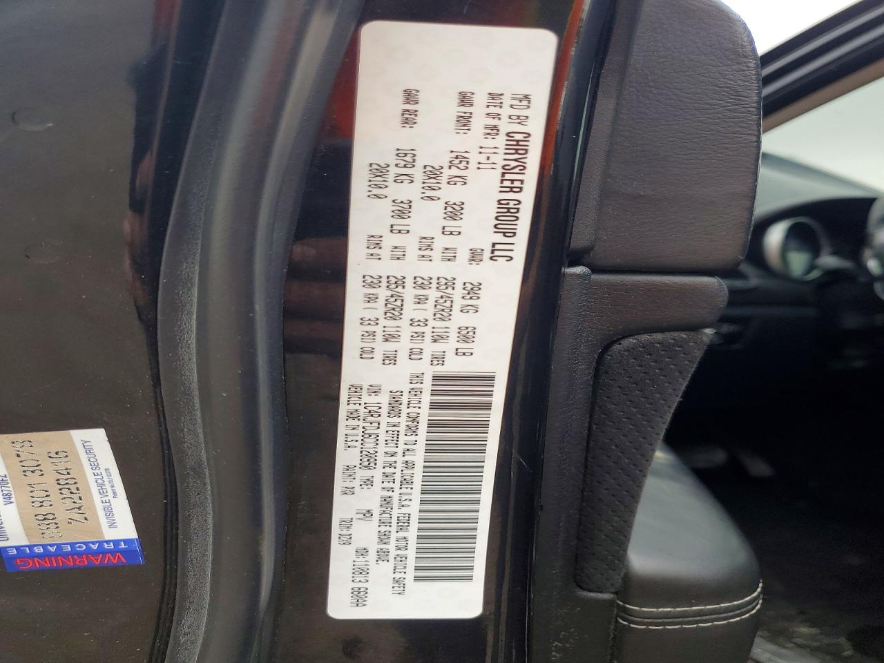 2012 Jeep Grand Cherokee Srt-8 Black vin: 1C4RJFDJ6CC120950