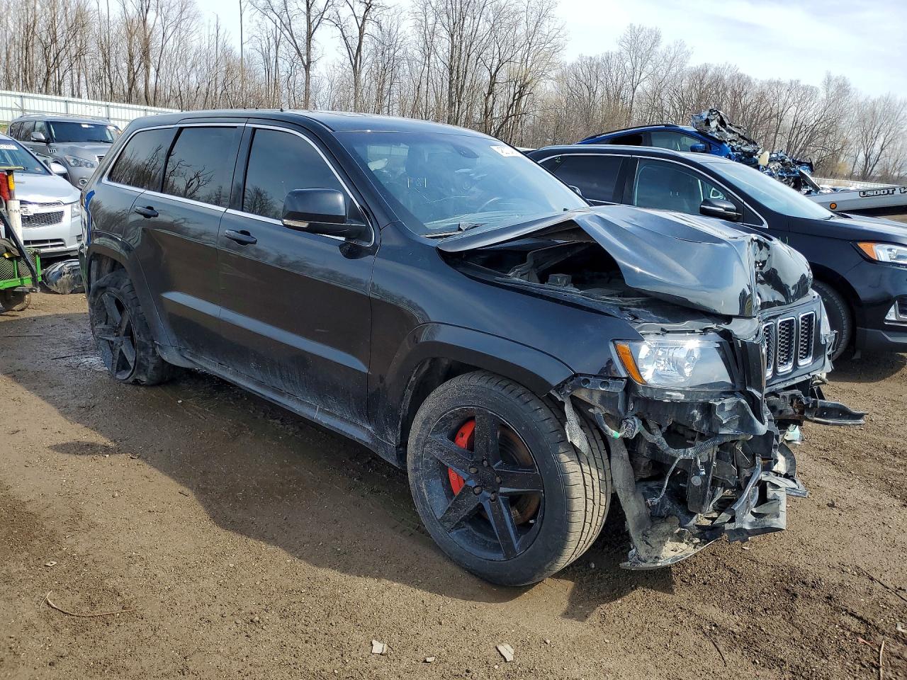 2012 Jeep Grand Cherokee Srt-8 Black vin: 1C4RJFDJ6CC148506