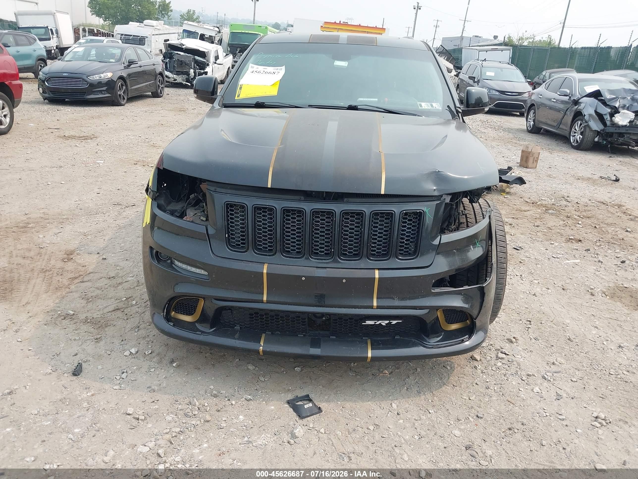 2012 Jeep Grand Cherokee Srt8 Black vin: 1C4RJFDJ6CC248590