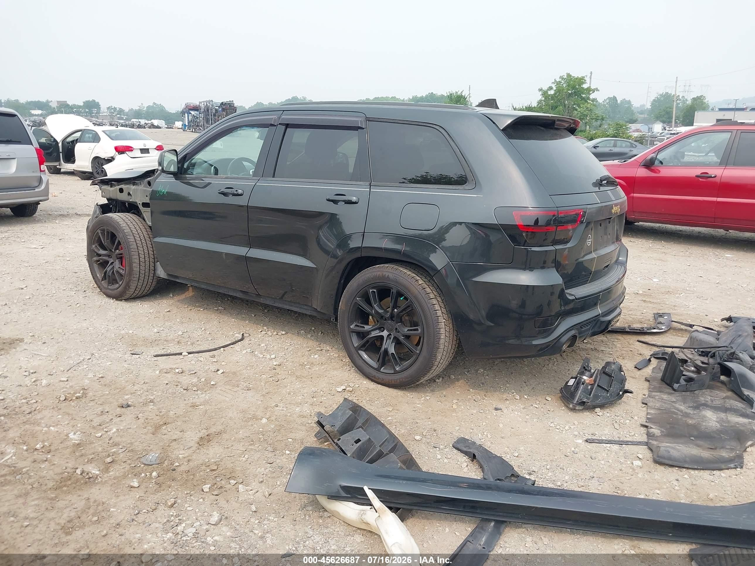 2012 Jeep Grand Cherokee Srt8 Black vin: 1C4RJFDJ6CC248590