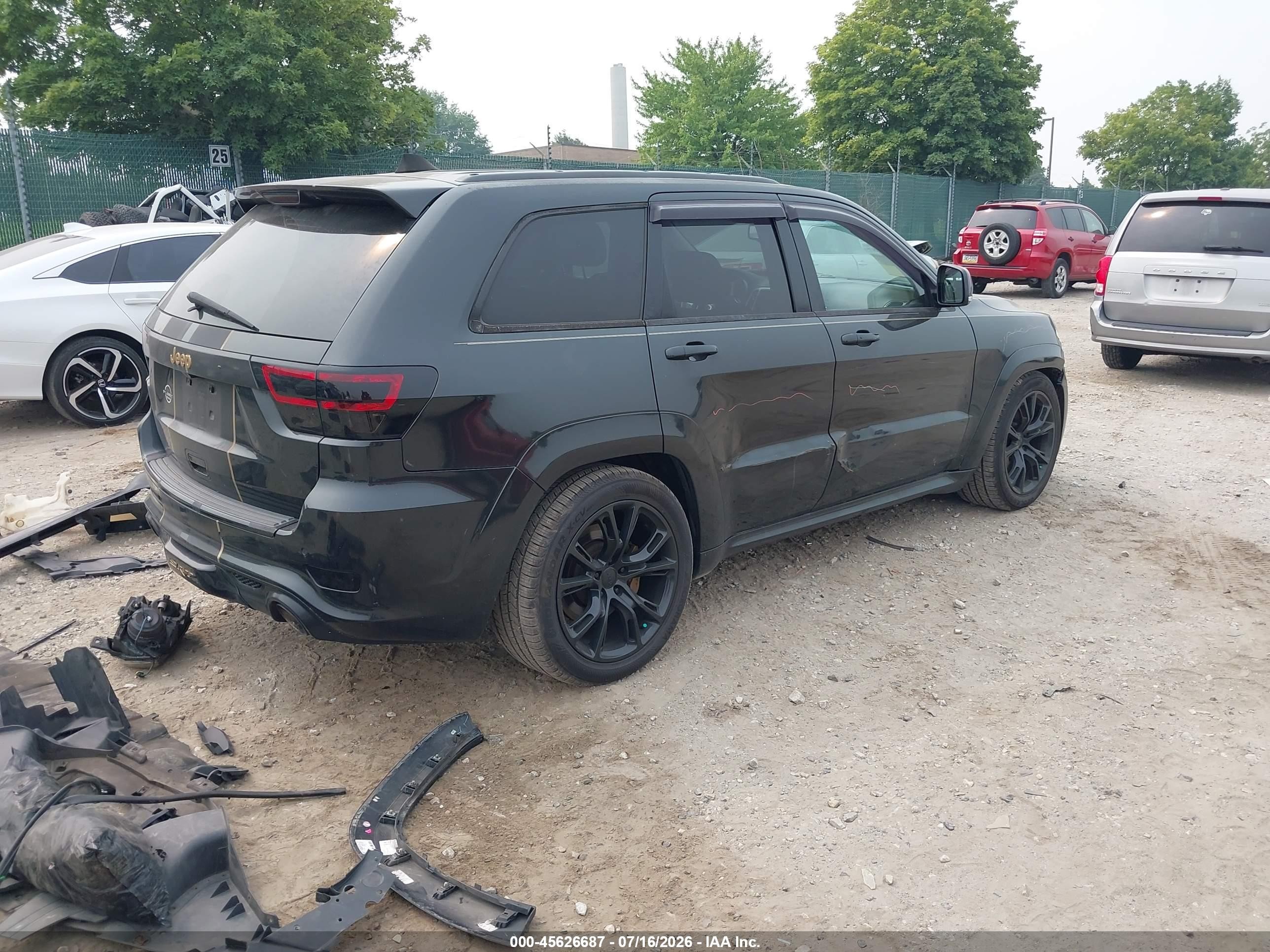 2012 Jeep Grand Cherokee Srt8 Black vin: 1C4RJFDJ6CC248590