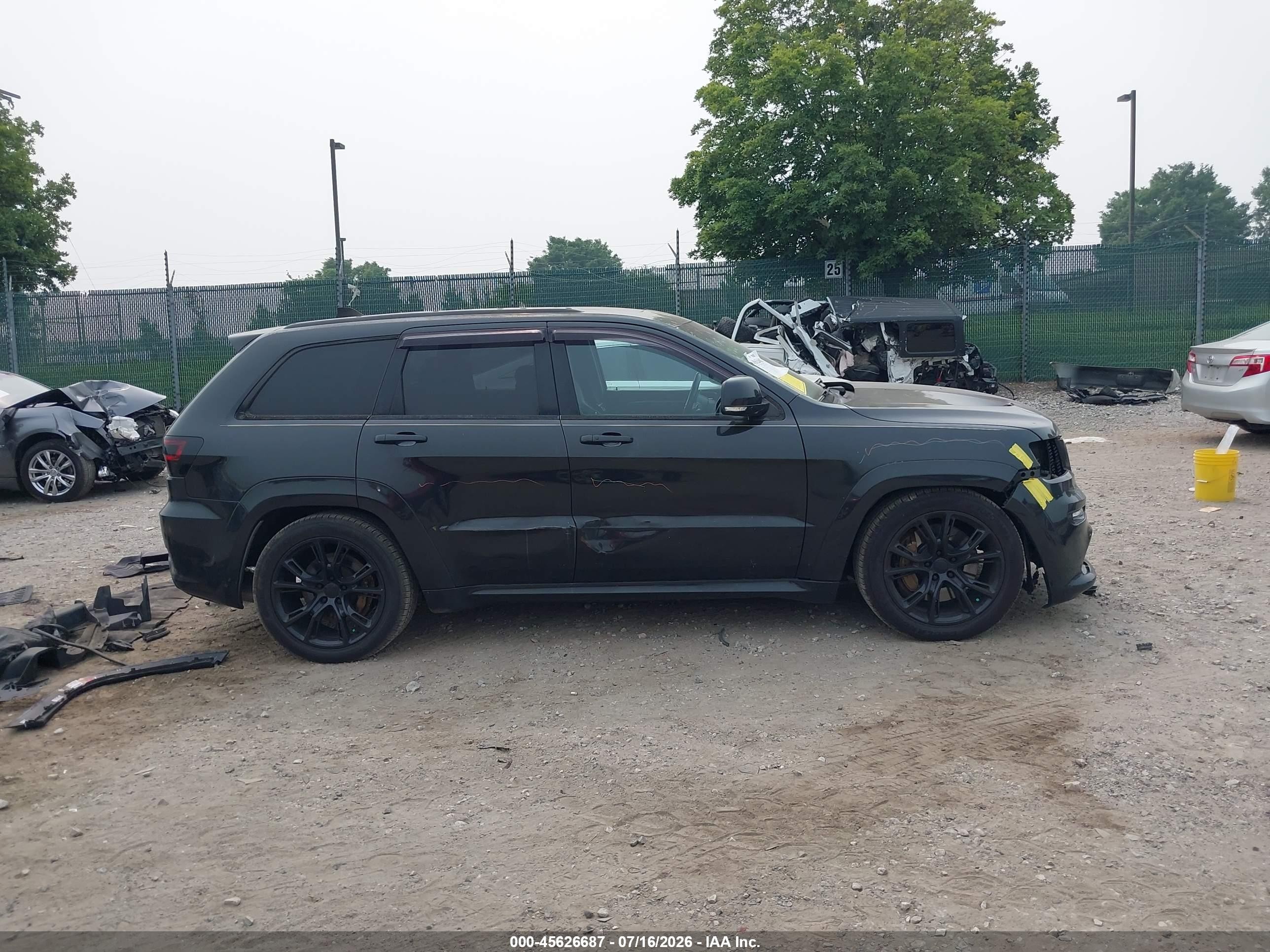 2012 Jeep Grand Cherokee Srt8 Black vin: 1C4RJFDJ6CC248590