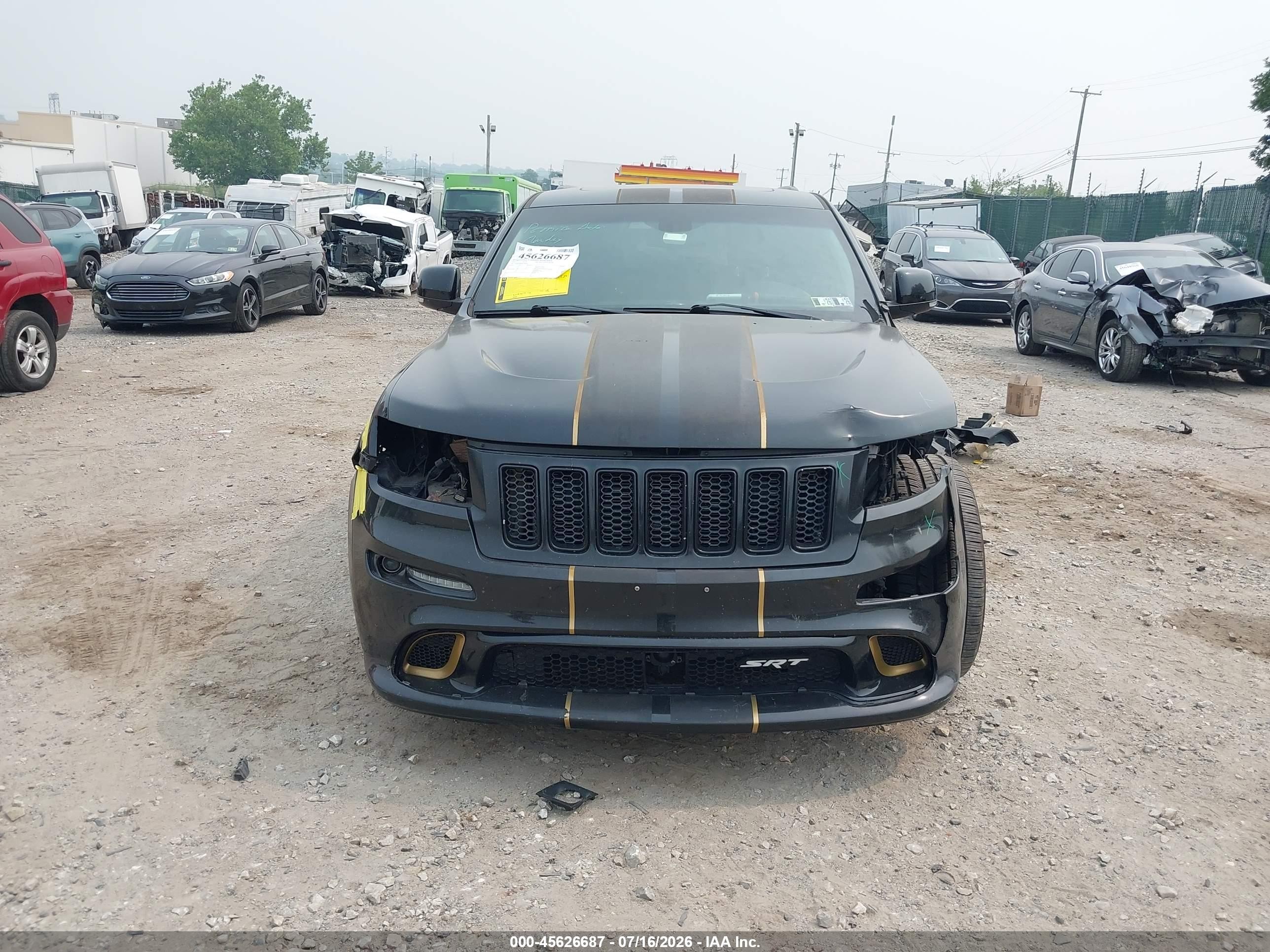 2012 Jeep Grand Cherokee Srt8 Black vin: 1C4RJFDJ6CC248590