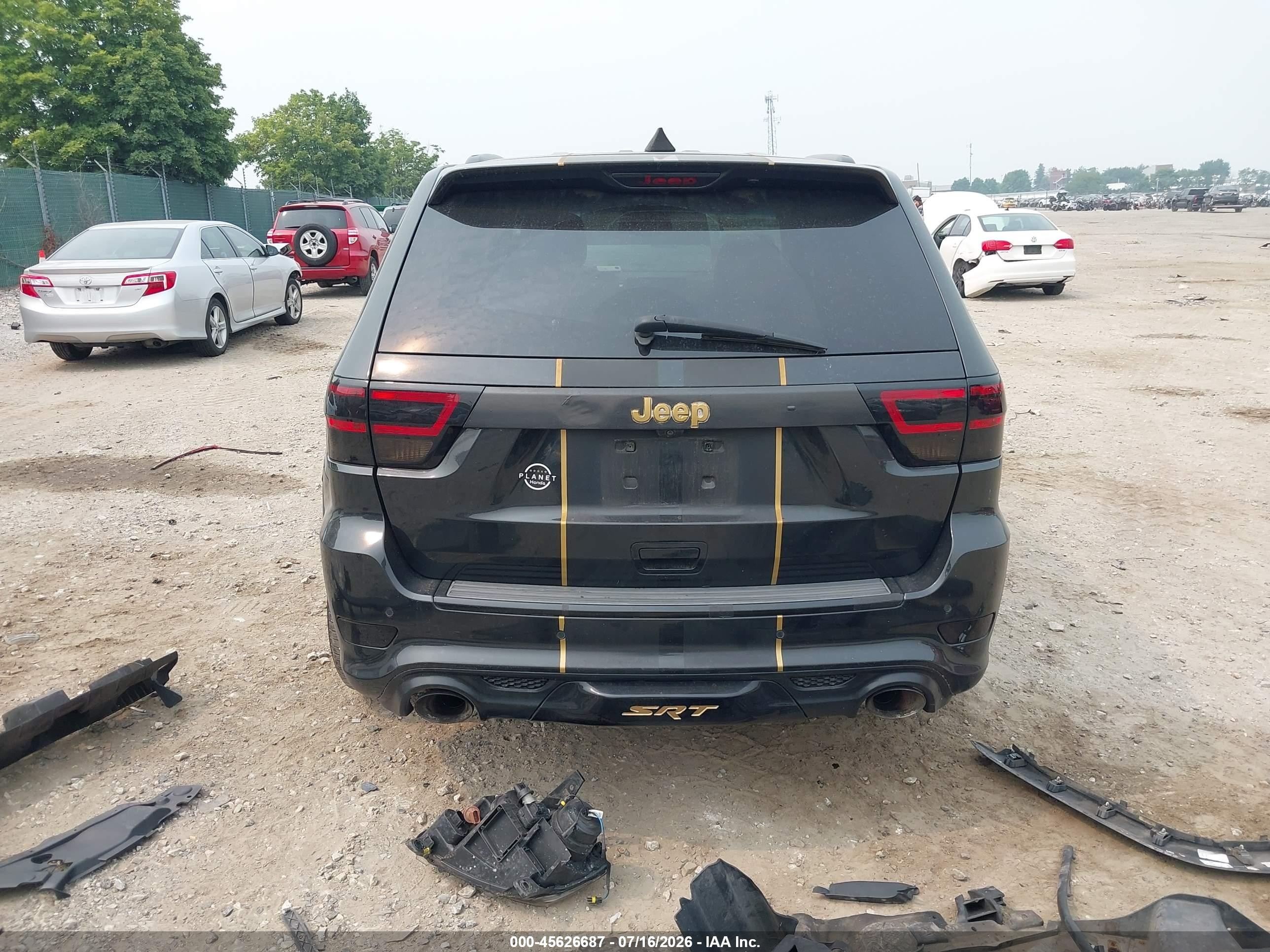 2012 Jeep Grand Cherokee Srt8 Black vin: 1C4RJFDJ6CC248590