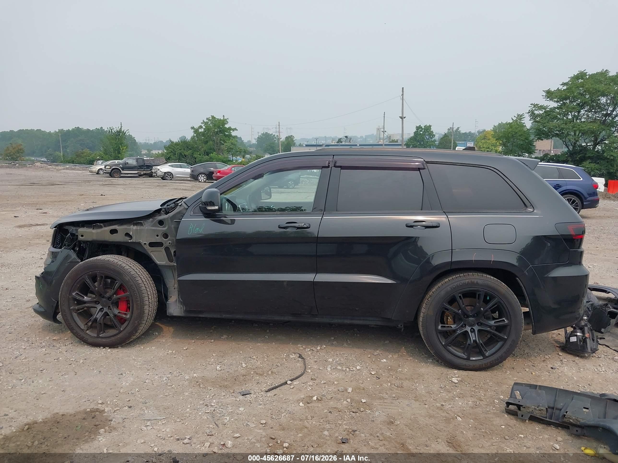 2012 Jeep Grand Cherokee Srt8 Black vin: 1C4RJFDJ6CC248590