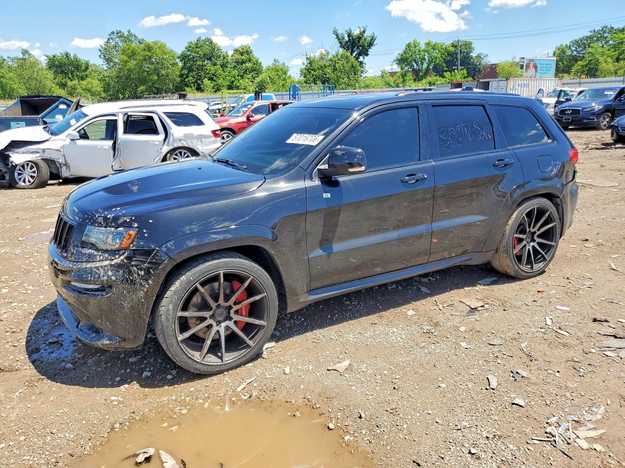 2014 Jeep Grand Cherokee Srt-8 Black vin: 1C4RJFDJ6EC189303