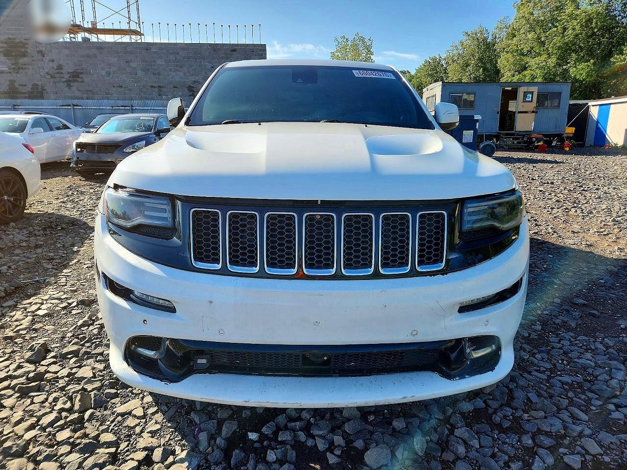 2014 Jeep Grand Cherokee Srt-8 White vin: 1C4RJFDJ6EC197336