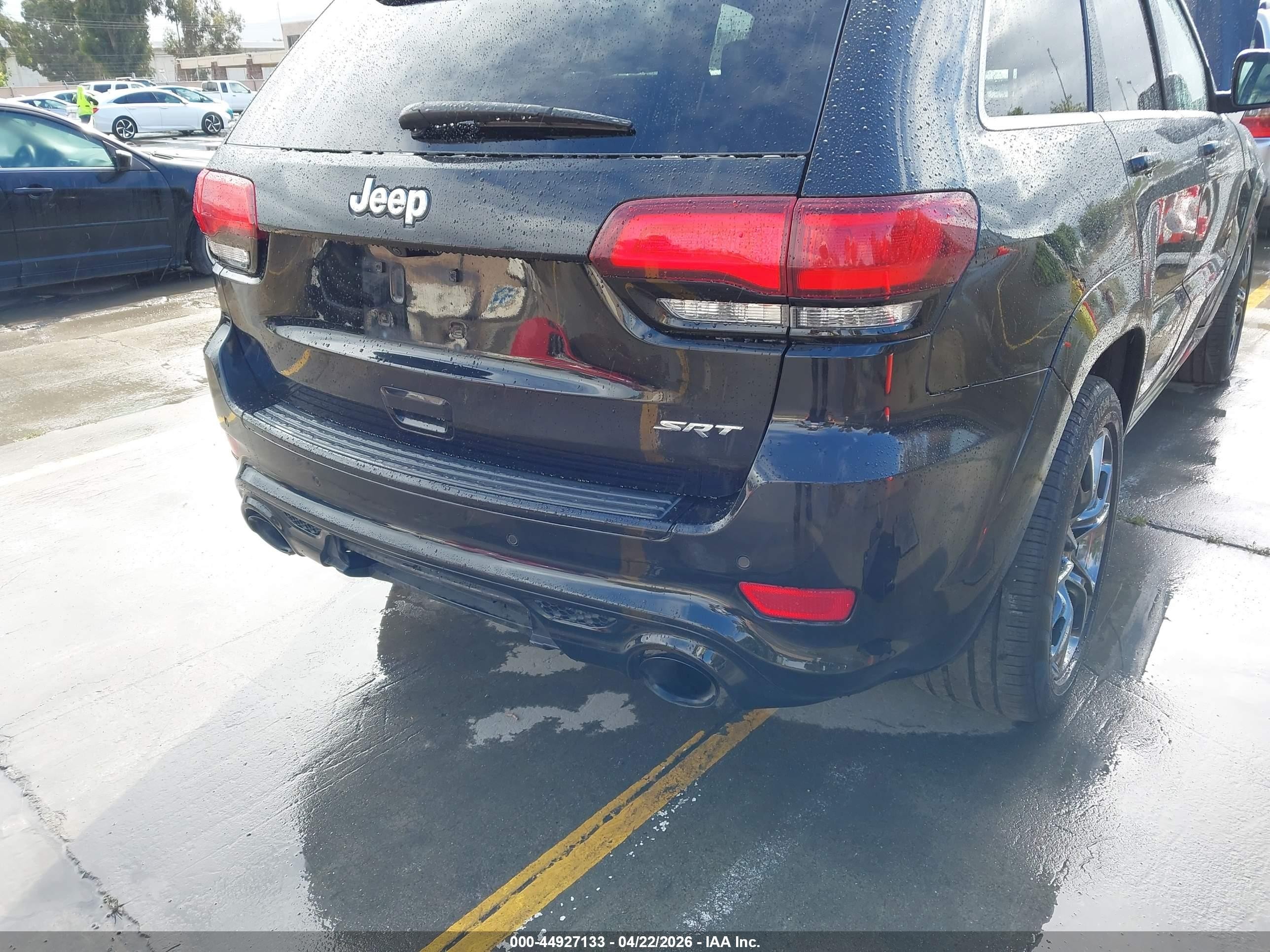 2015 Jeep Grand Cherokee Srt Black vin: 1C4RJFDJ6FC150986