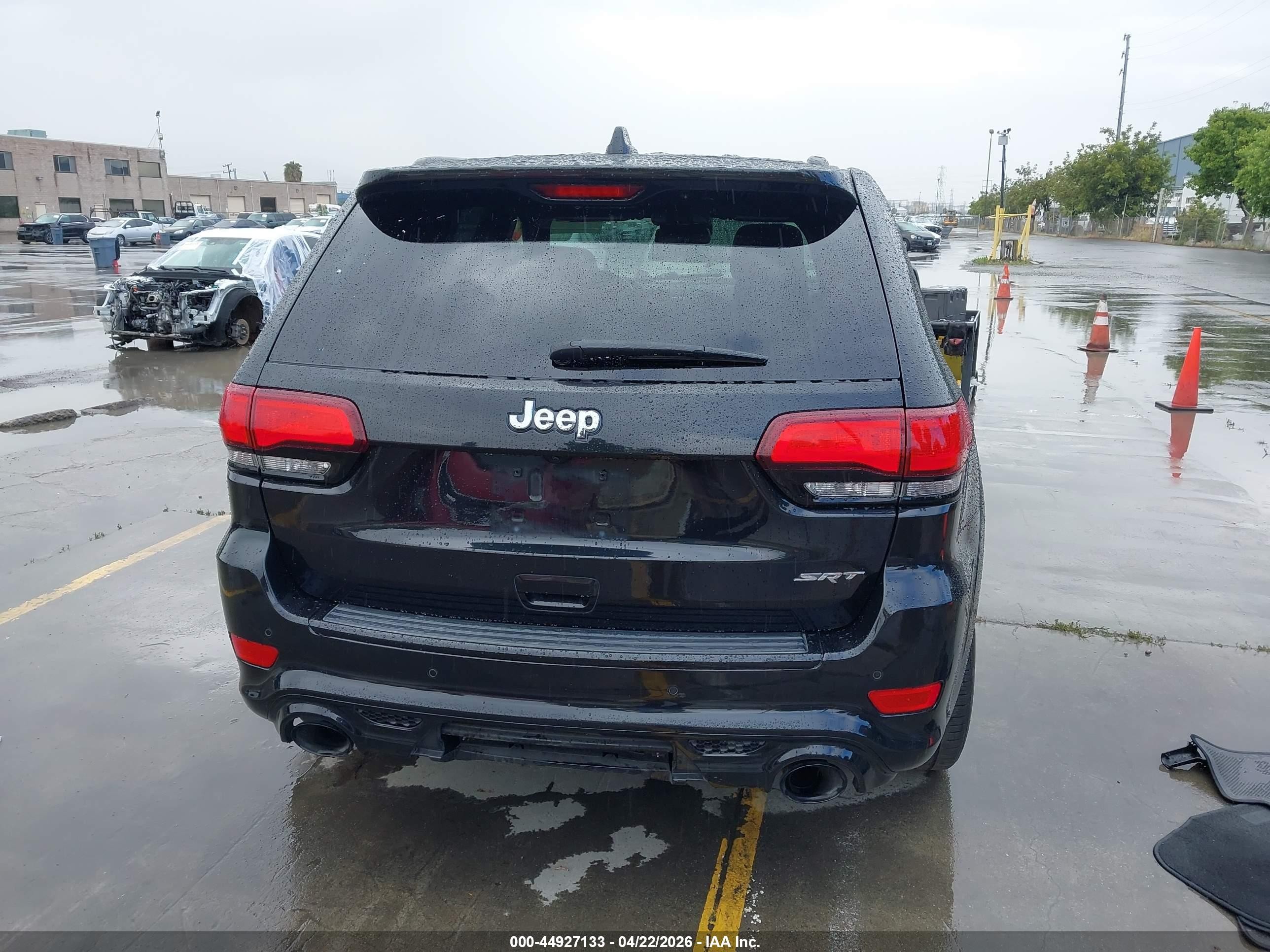 2015 Jeep Grand Cherokee Srt Black vin: 1C4RJFDJ6FC150986