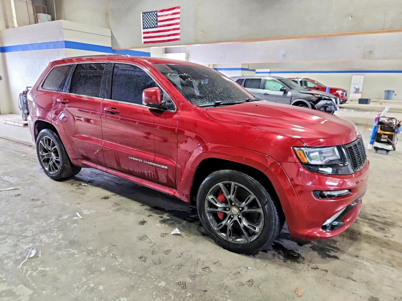 2015 Jeep Grand Cherokee Srt-8 Burgundy vin: 1C4RJFDJ6FC807432