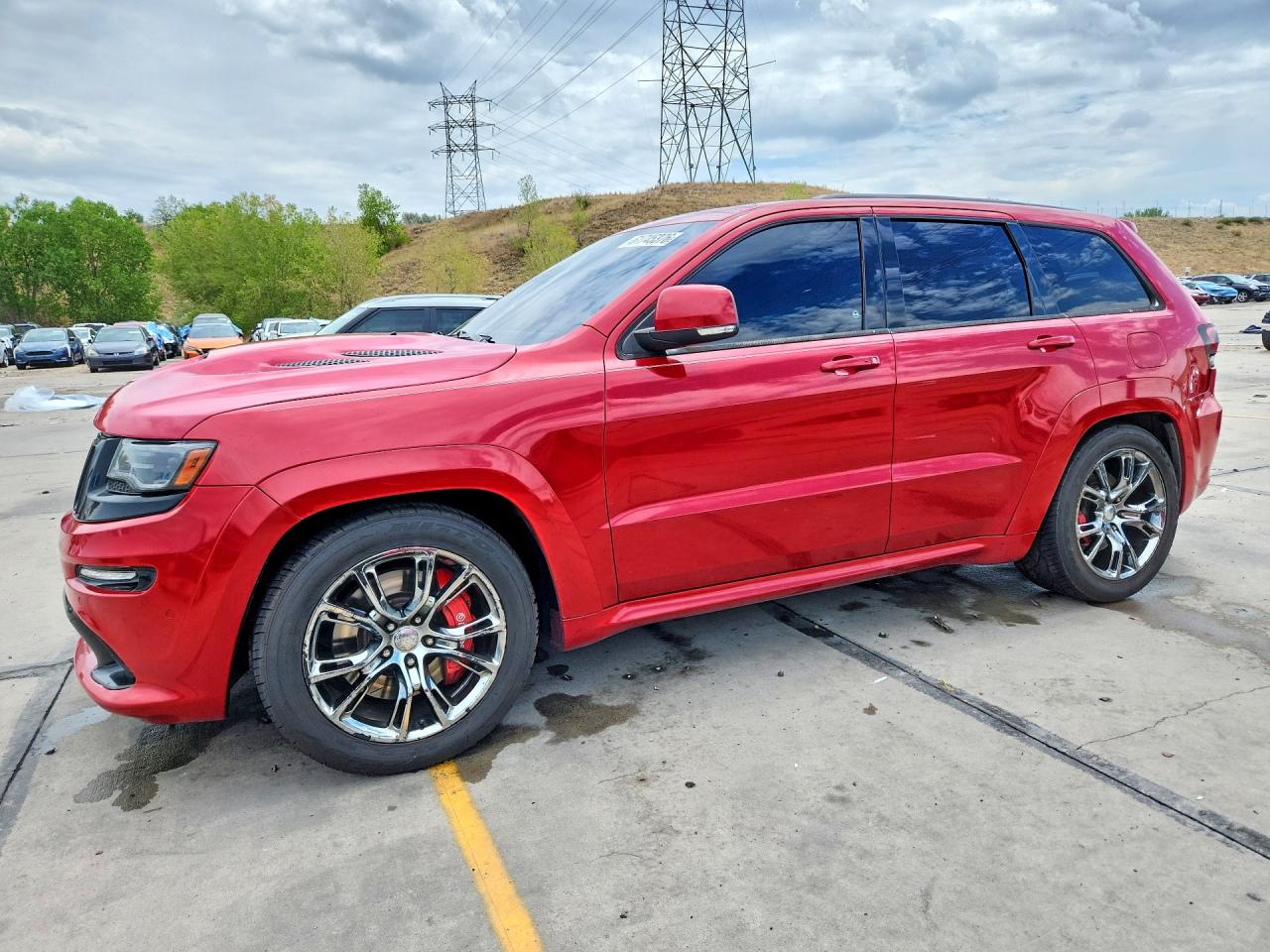 2014 Jeep Grand Cherokee Srt-8 Red vin: 1C4RJFDJ7EC202575