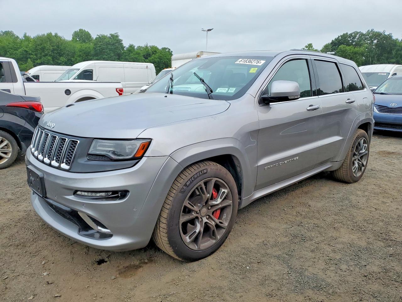 2014 Jeep Grand Cherokee Srt-8 Silver vin: 1C4RJFDJ7EC302112