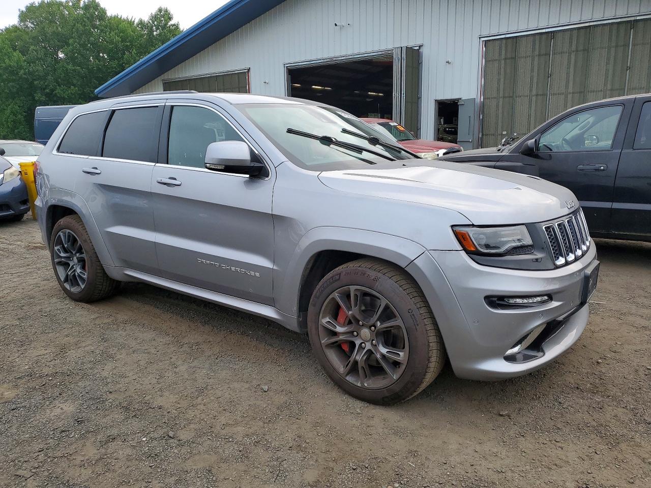 2014 Jeep Grand Cherokee Srt-8 Silver vin: 1C4RJFDJ7EC302112