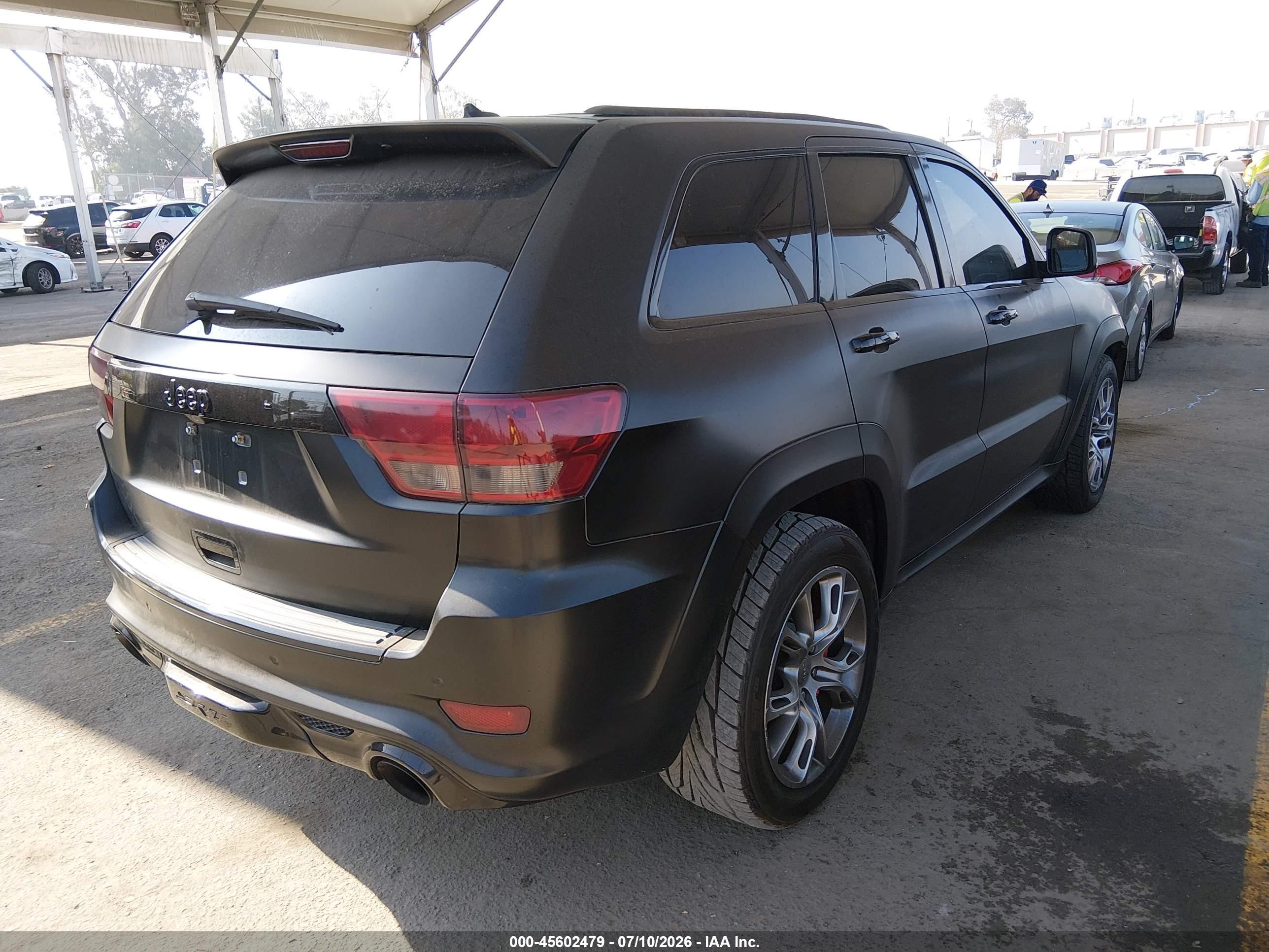 2012 Jeep Grand Cherokee Srt8 Black vin: 1C4RJFDJ8CC120951