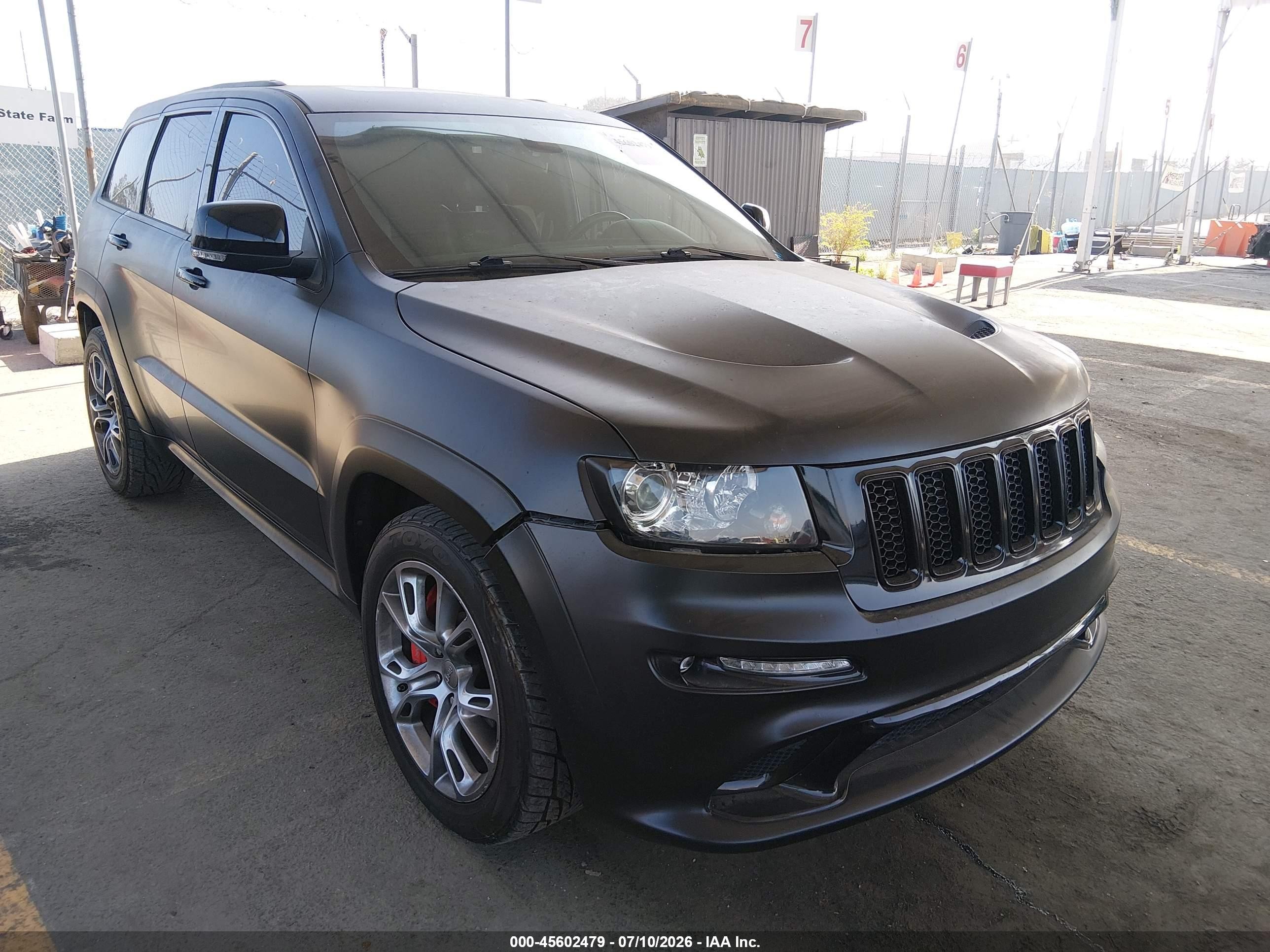 2012 Jeep Grand Cherokee Srt8 Black vin: 1C4RJFDJ8CC120951