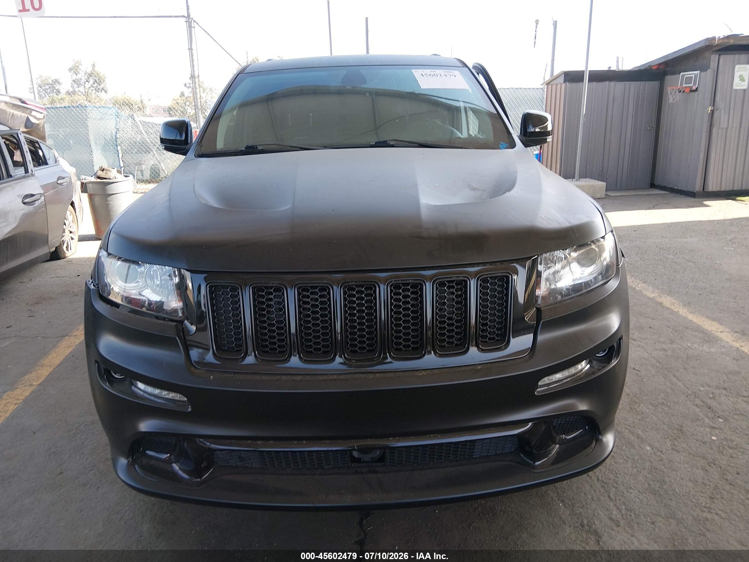 2012 Jeep Grand Cherokee Srt8 Black vin: 1C4RJFDJ8CC120951
