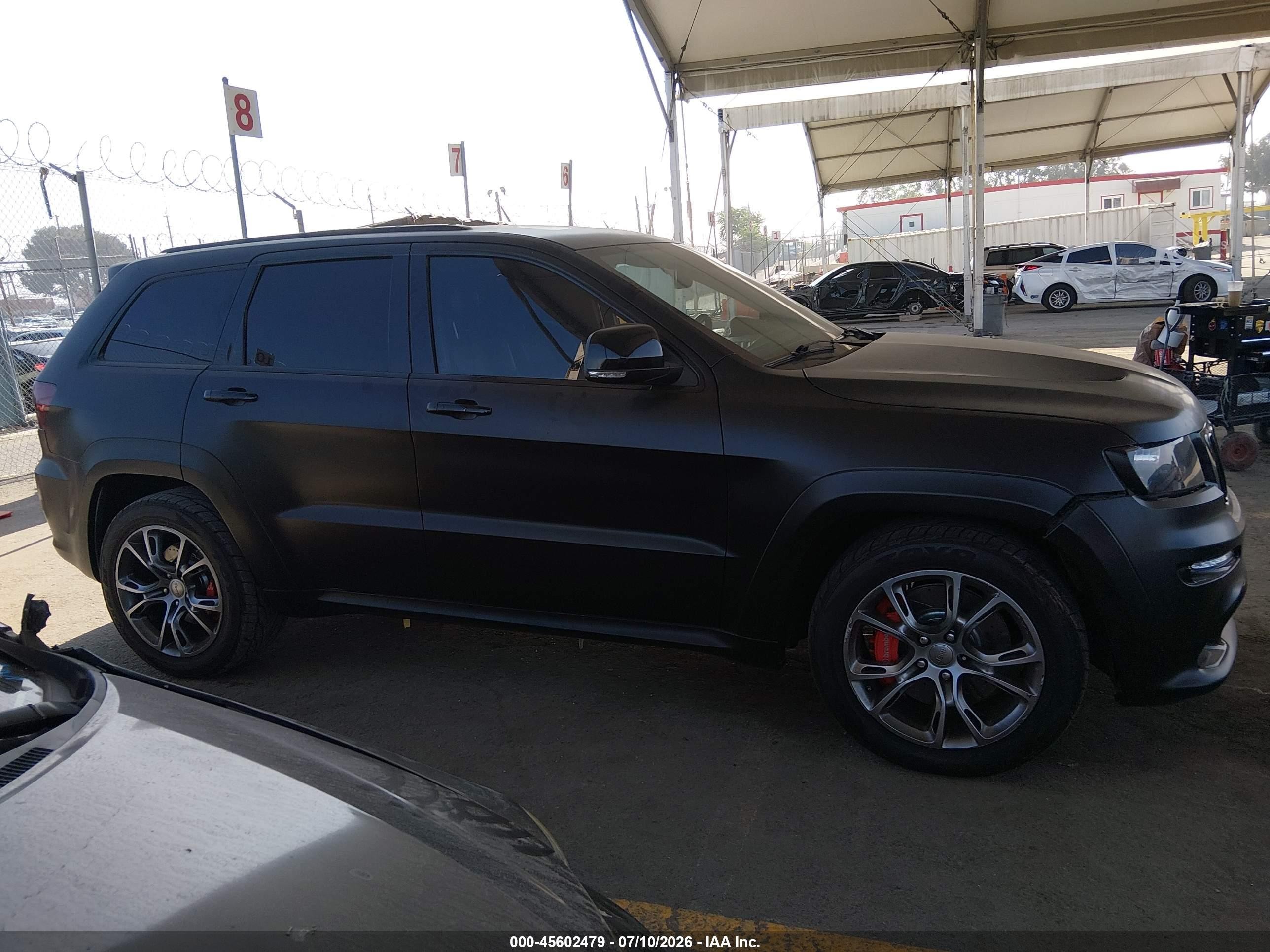2012 Jeep Grand Cherokee Srt8 Black vin: 1C4RJFDJ8CC120951