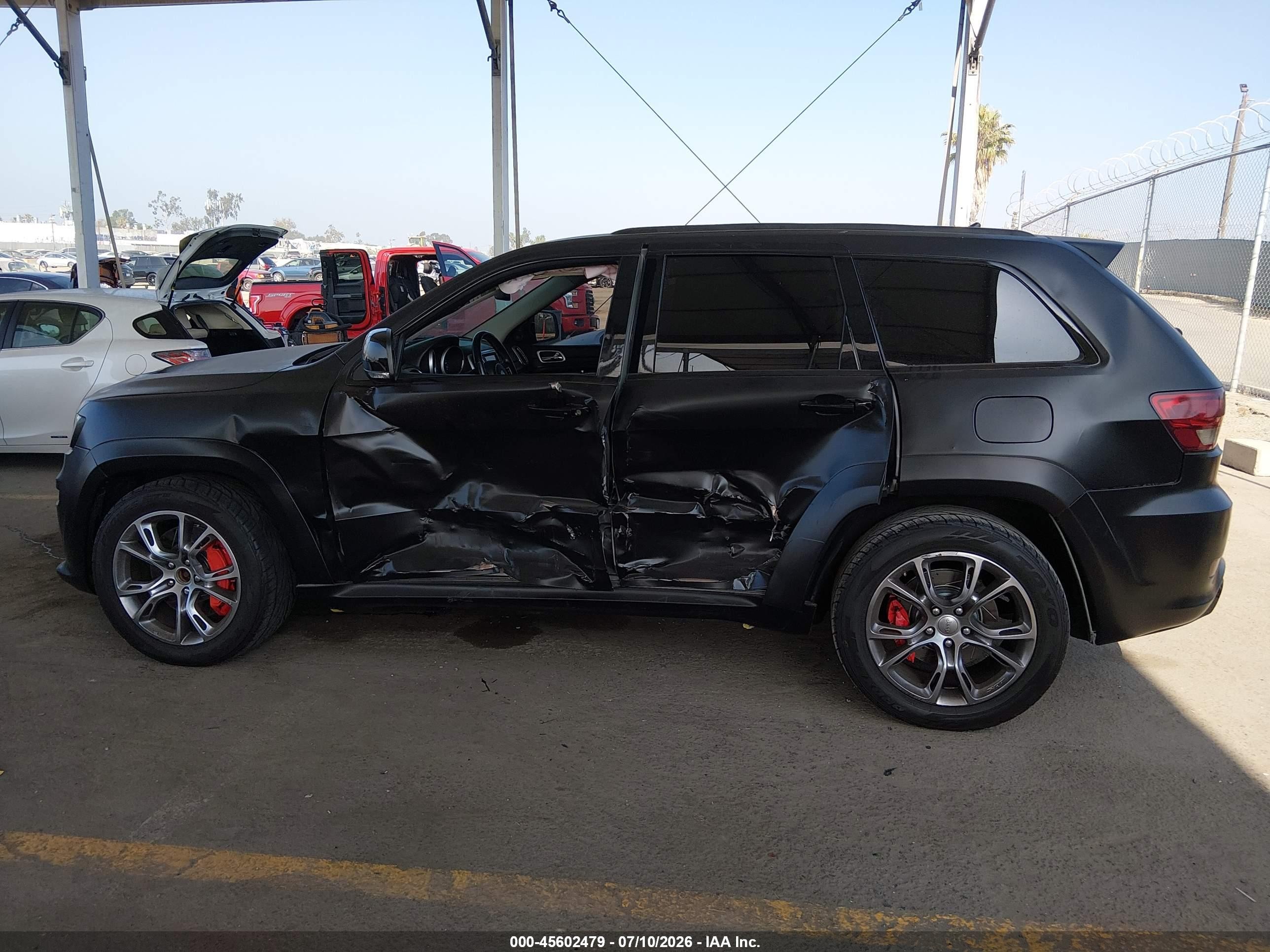 2012 Jeep Grand Cherokee Srt8 Black vin: 1C4RJFDJ8CC120951