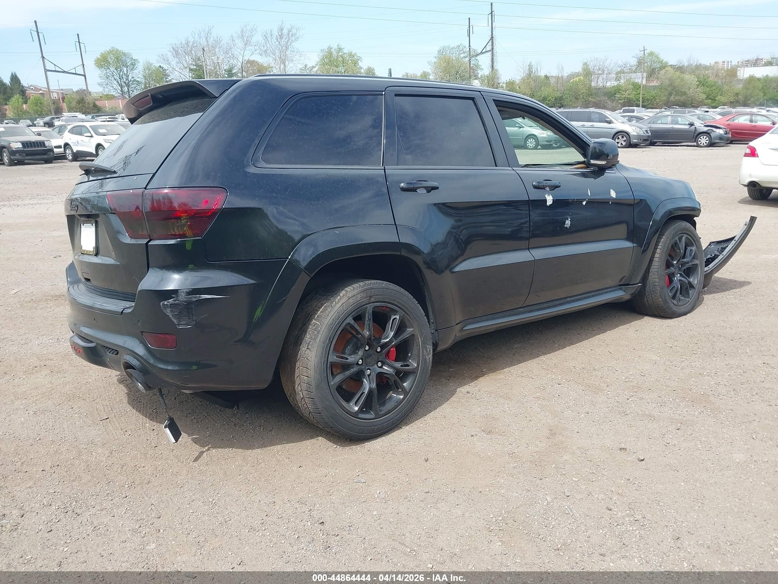 2012 Jeep Grand Cherokee Srt8 Black vin: 1C4RJFDJ8CC199134