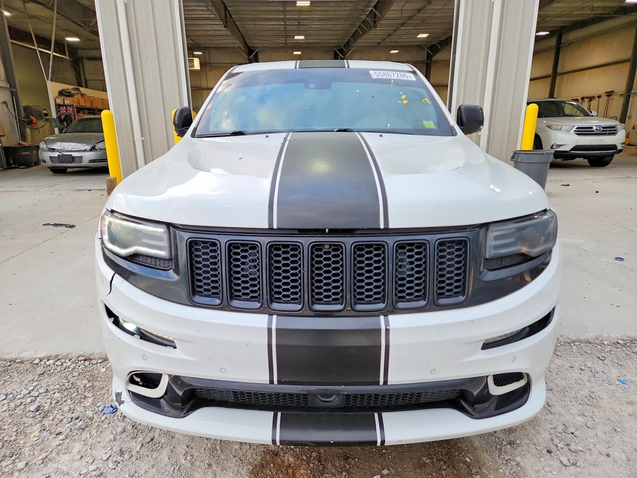 2014 Jeep Grand Cherokee Srt-8 White vin: 1C4RJFDJ8EC225945