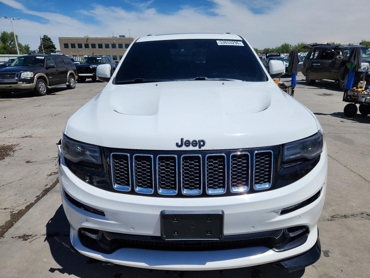 2015 Jeep Grand Cherokee Srt-8 White vin: 1C4RJFDJ8FC700074