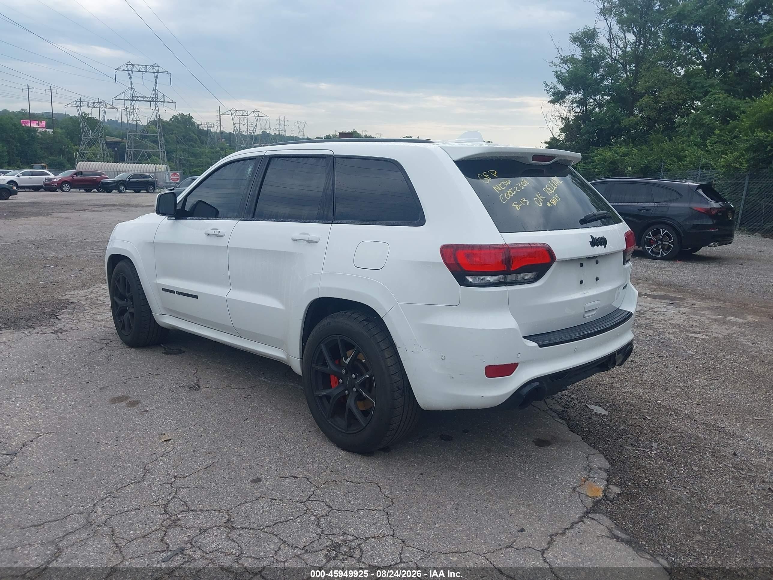2020 Jeep Grand Cherokee Srt Белый vin: 1C4RJFDJ8LC352563