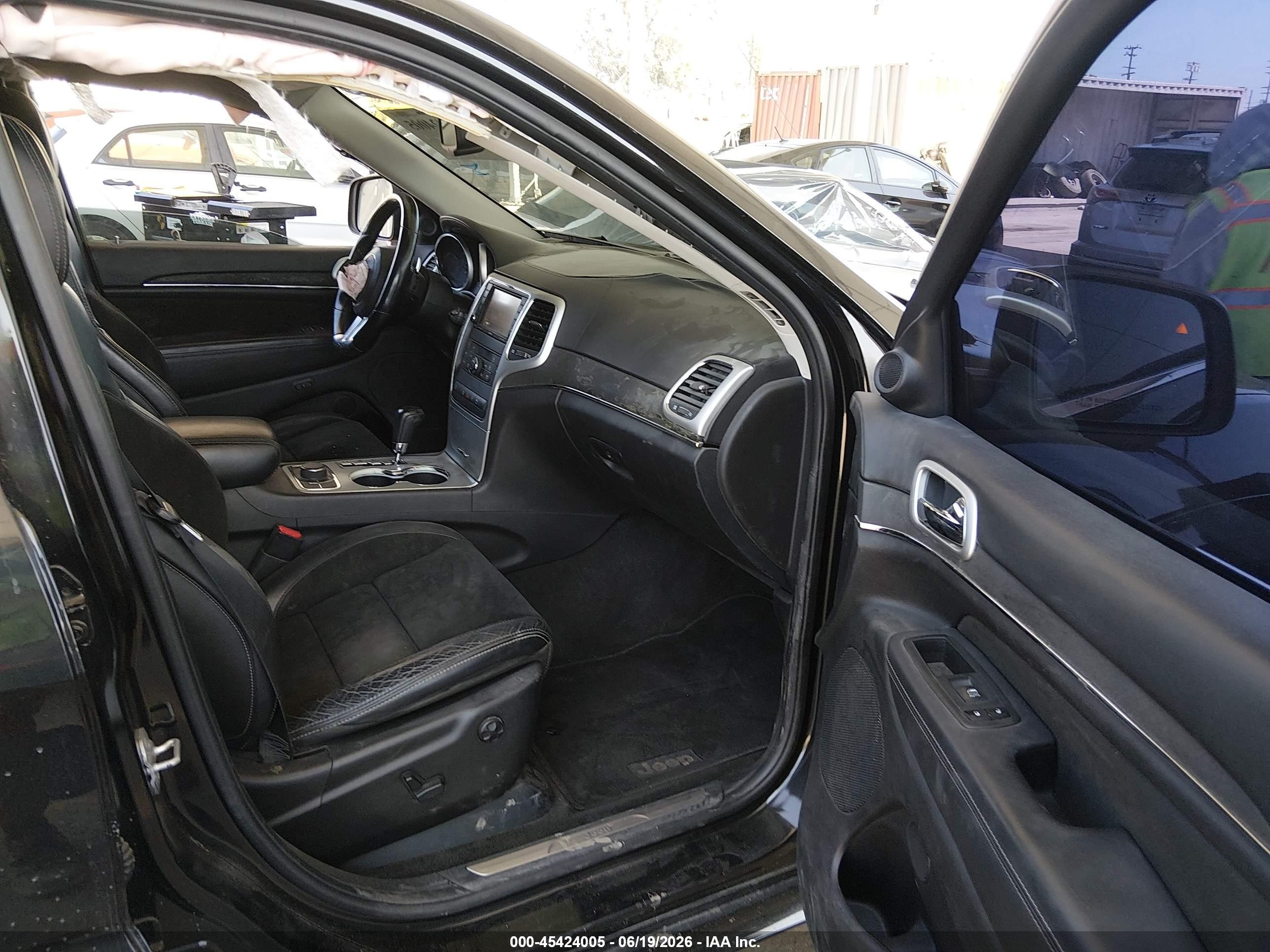 2012 Jeep Grand Cherokee Srt8 Black vin: 1C4RJFDJ9CC269692