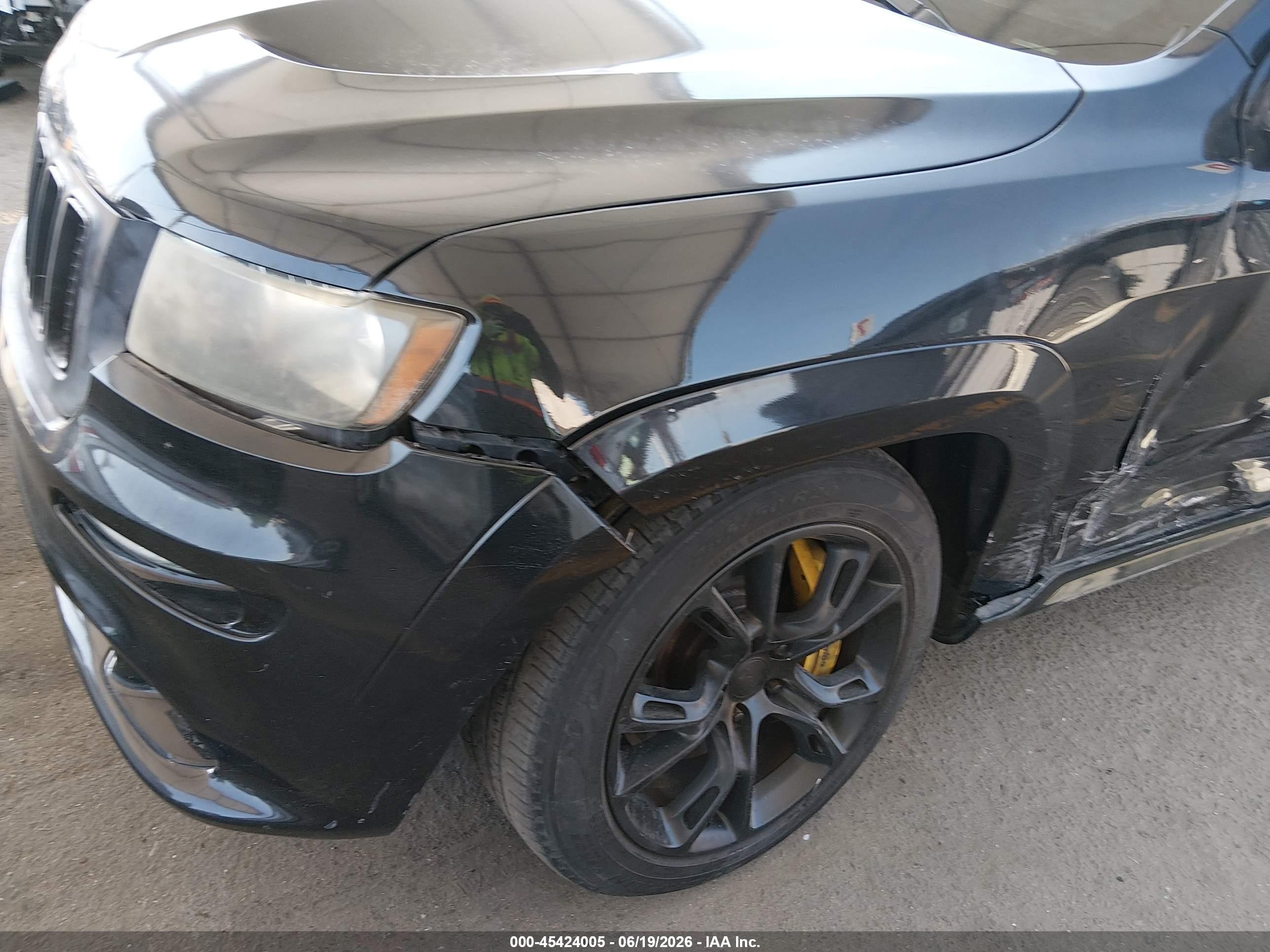 2012 Jeep Grand Cherokee Srt8 Black vin: 1C4RJFDJ9CC269692