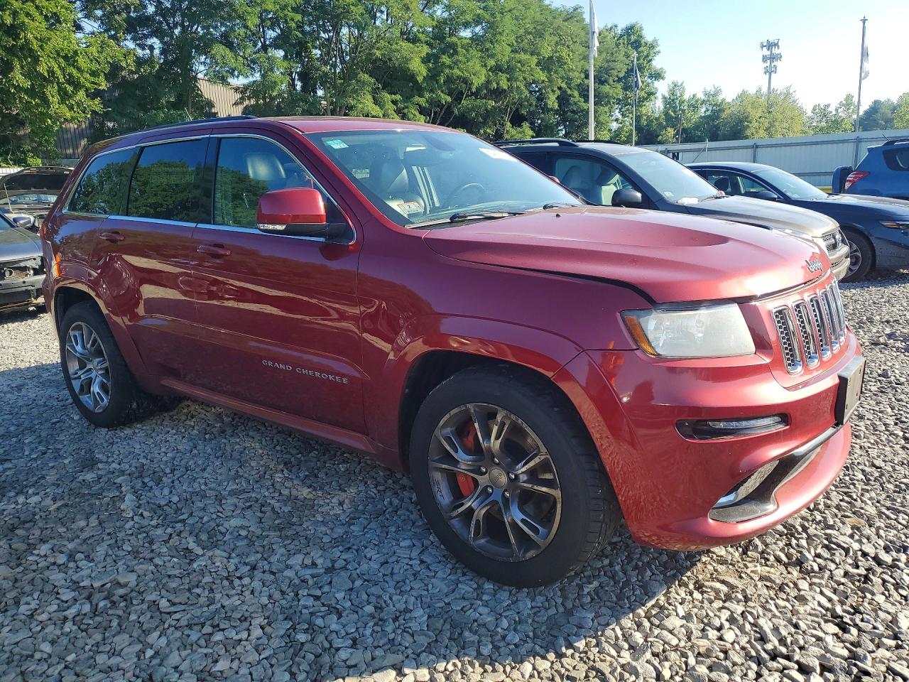 2012 Jeep Grand Cherokee Srt-8 Red vin: 1C4RJFDJ9CC316607