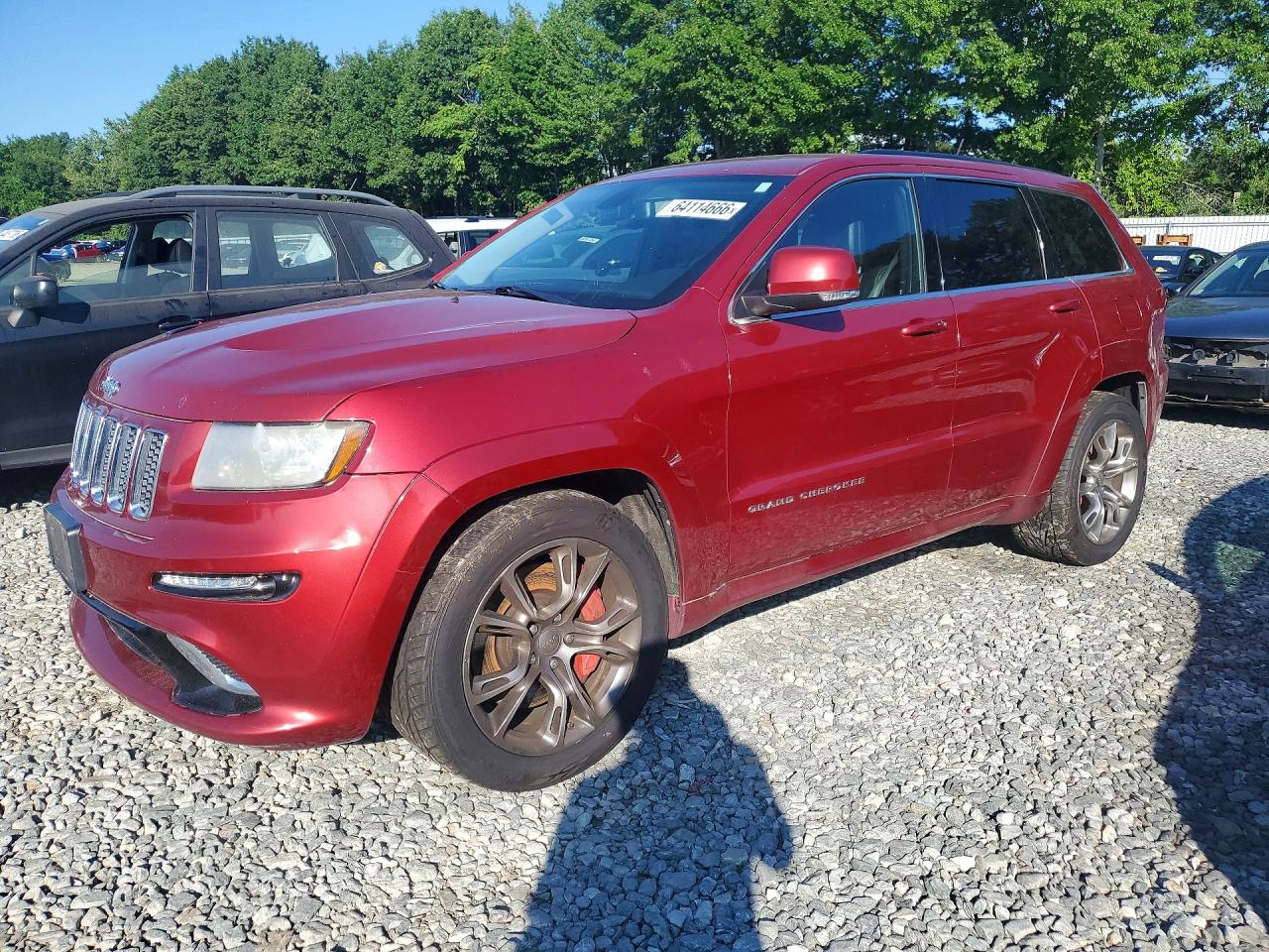 2012 Jeep Grand Cherokee Srt-8 Red vin: 1C4RJFDJ9CC316607