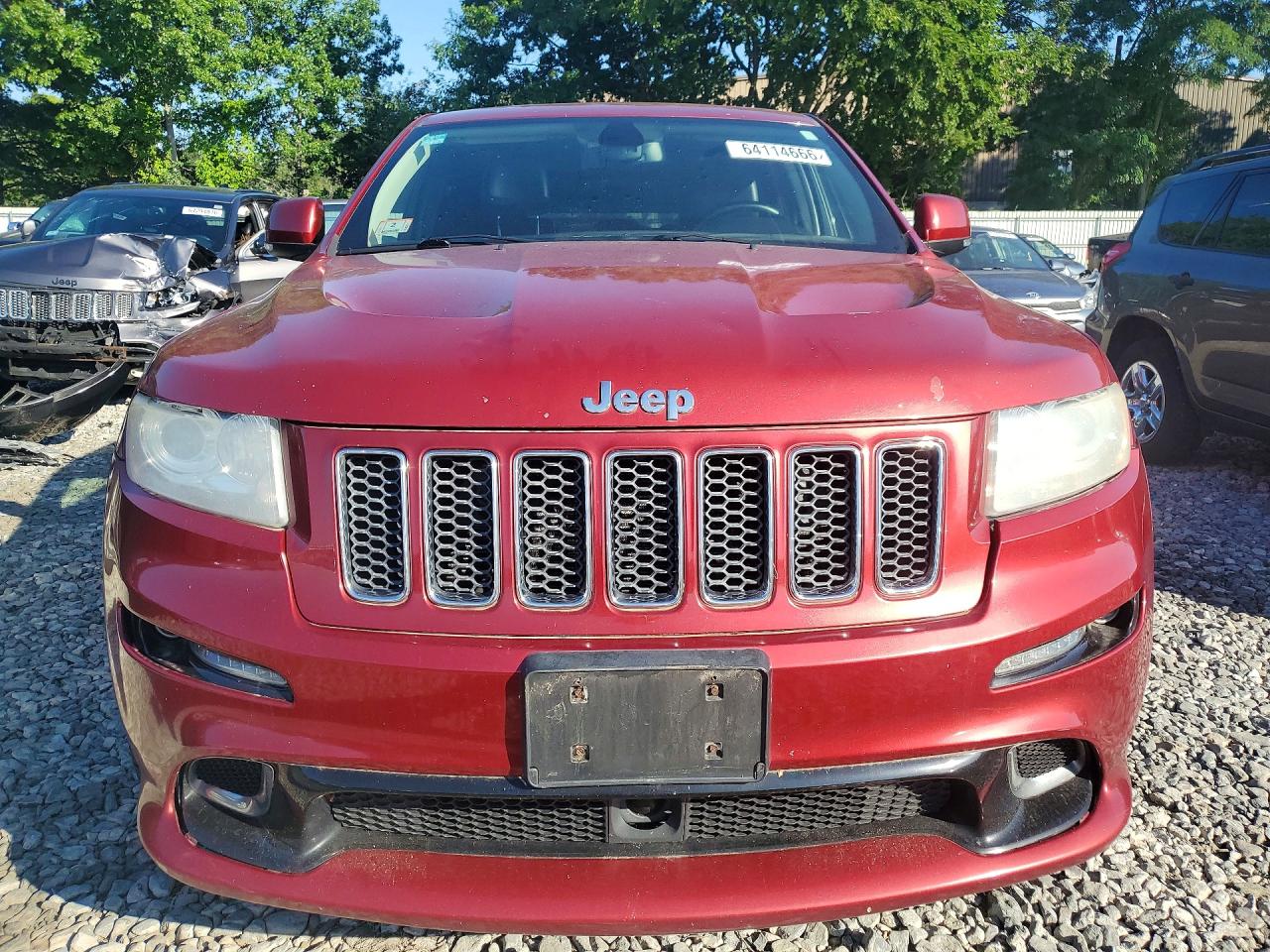 2012 Jeep Grand Cherokee Srt-8 Red vin: 1C4RJFDJ9CC316607