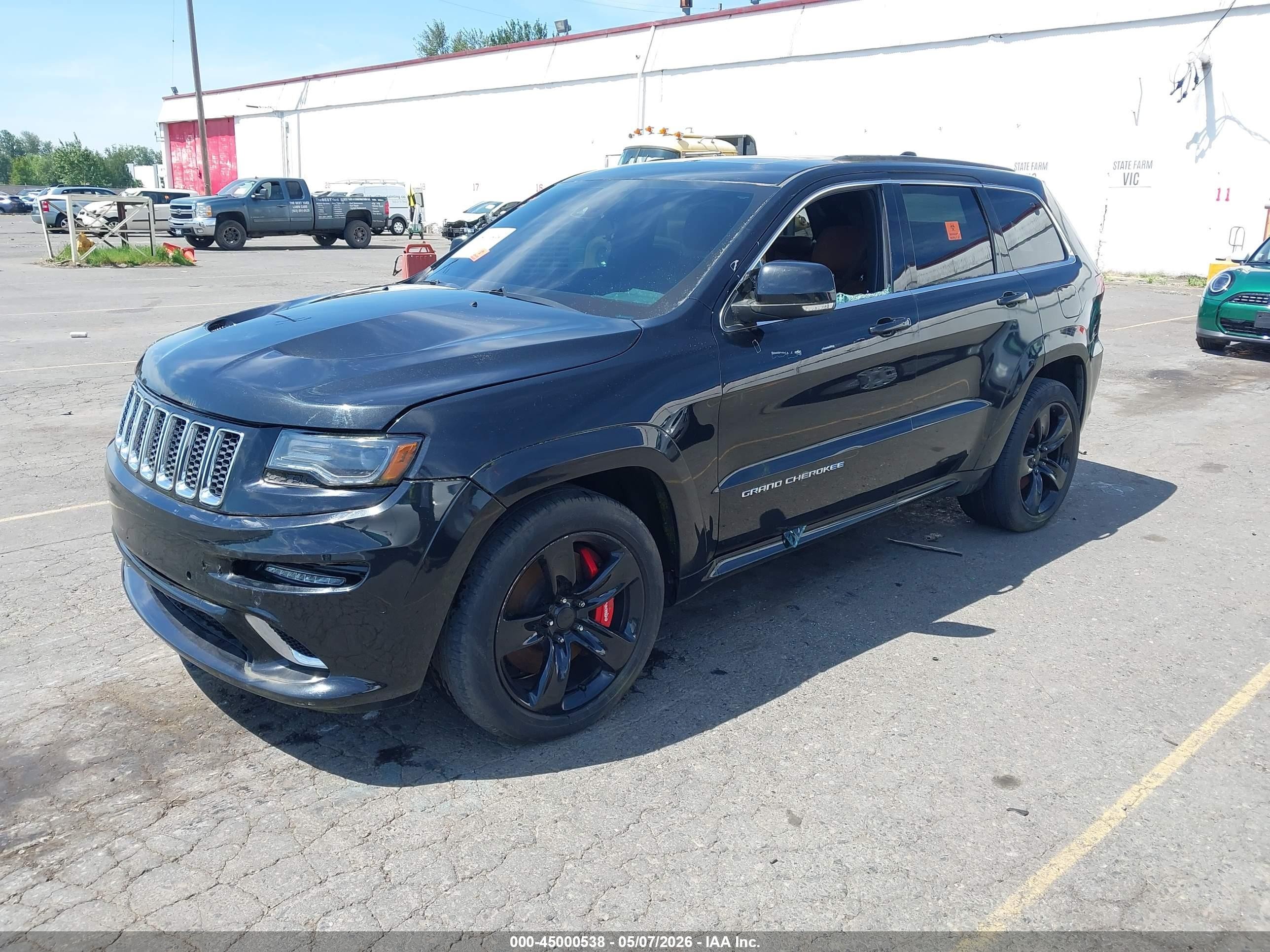 2014 Jeep Grand Cherokee Srt Черный vin: 1C4RJFDJ9EC290027