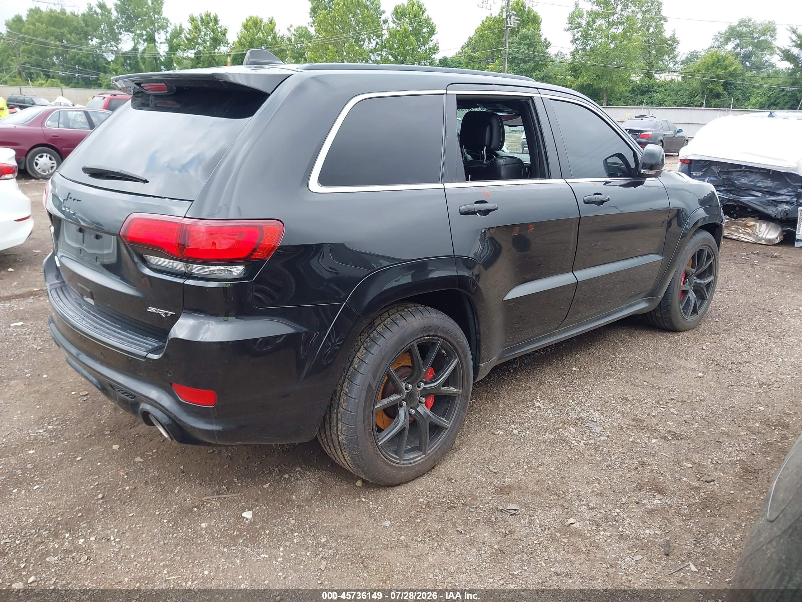 2015 Jeep Grand Cherokee Srt Черный vin: 1C4RJFDJ9FC807568