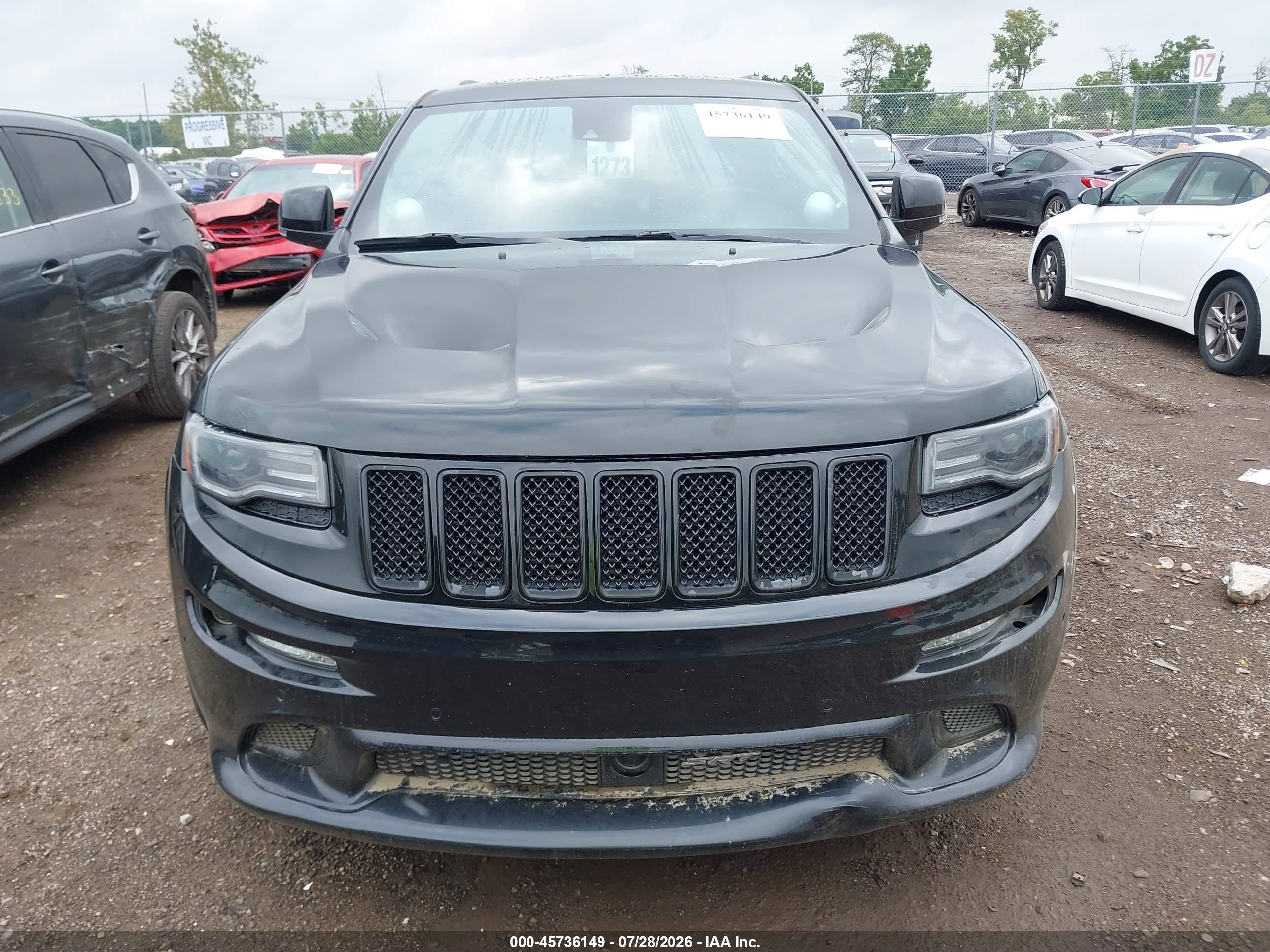 2015 Jeep Grand Cherokee Srt Черный vin: 1C4RJFDJ9FC807568