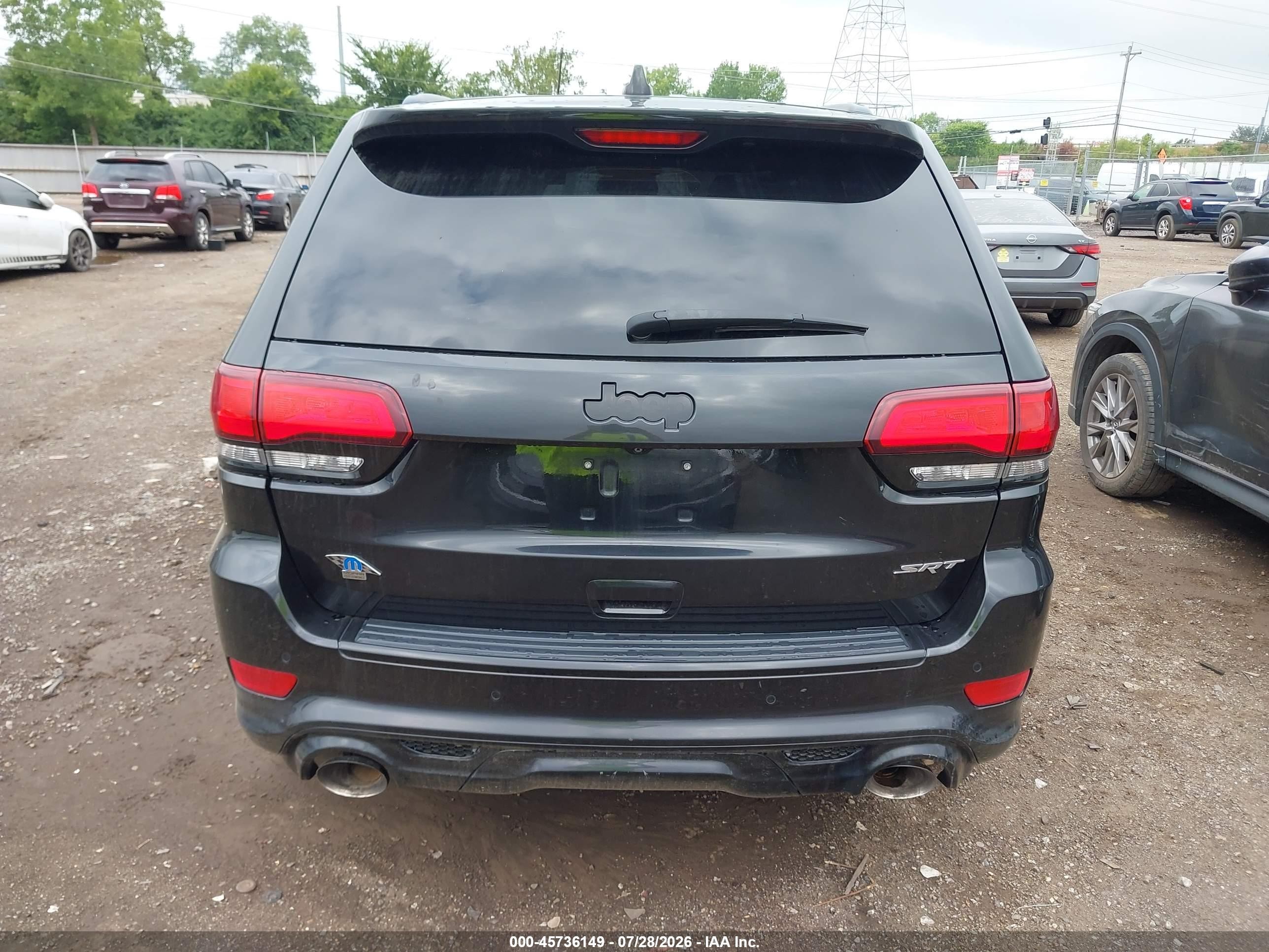 2015 Jeep Grand Cherokee Srt Черный vin: 1C4RJFDJ9FC807568