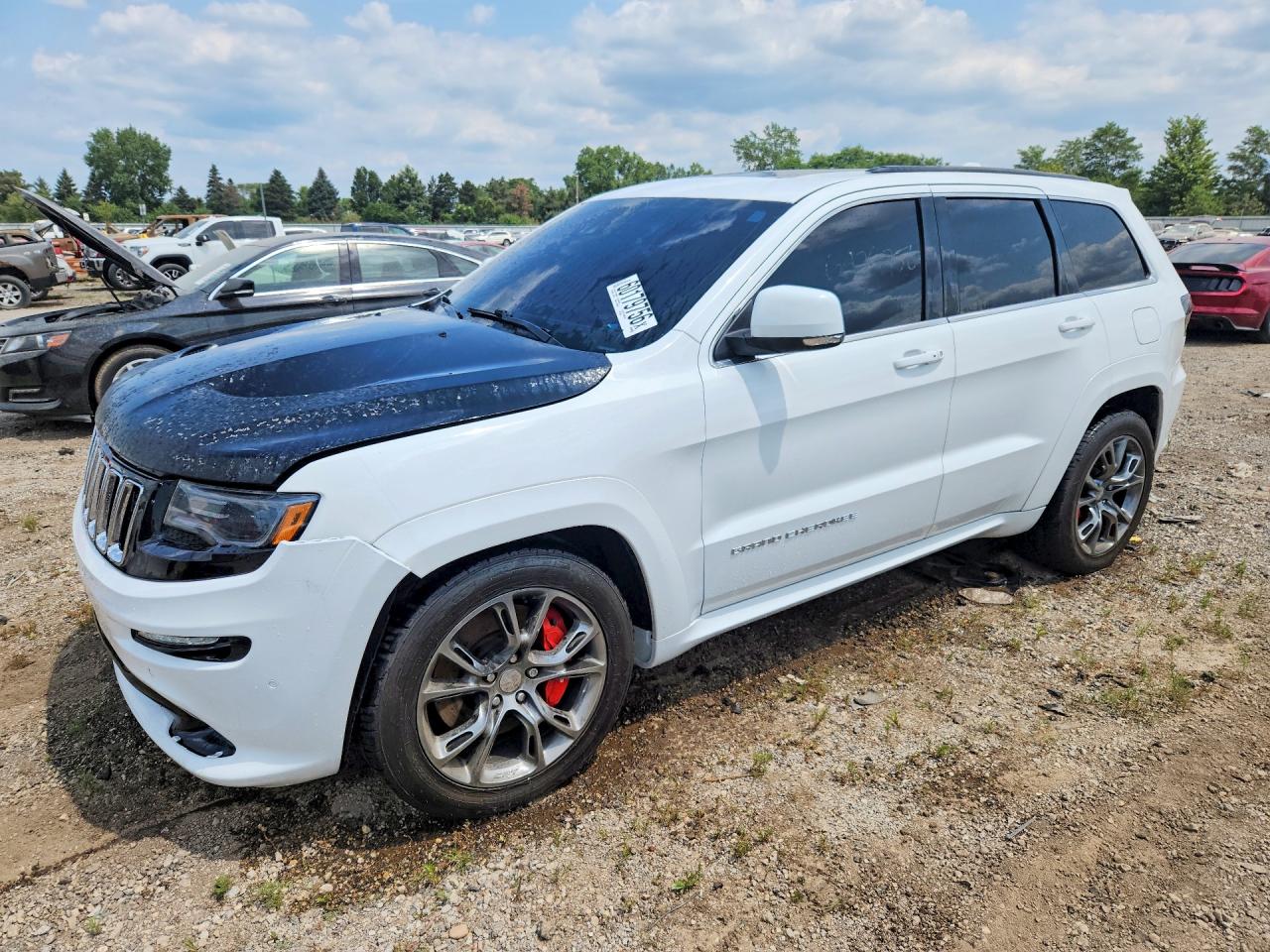 2015 Jeep Grand Cherokee Srt-8 White vin: 1C4RJFDJ9FC942453
