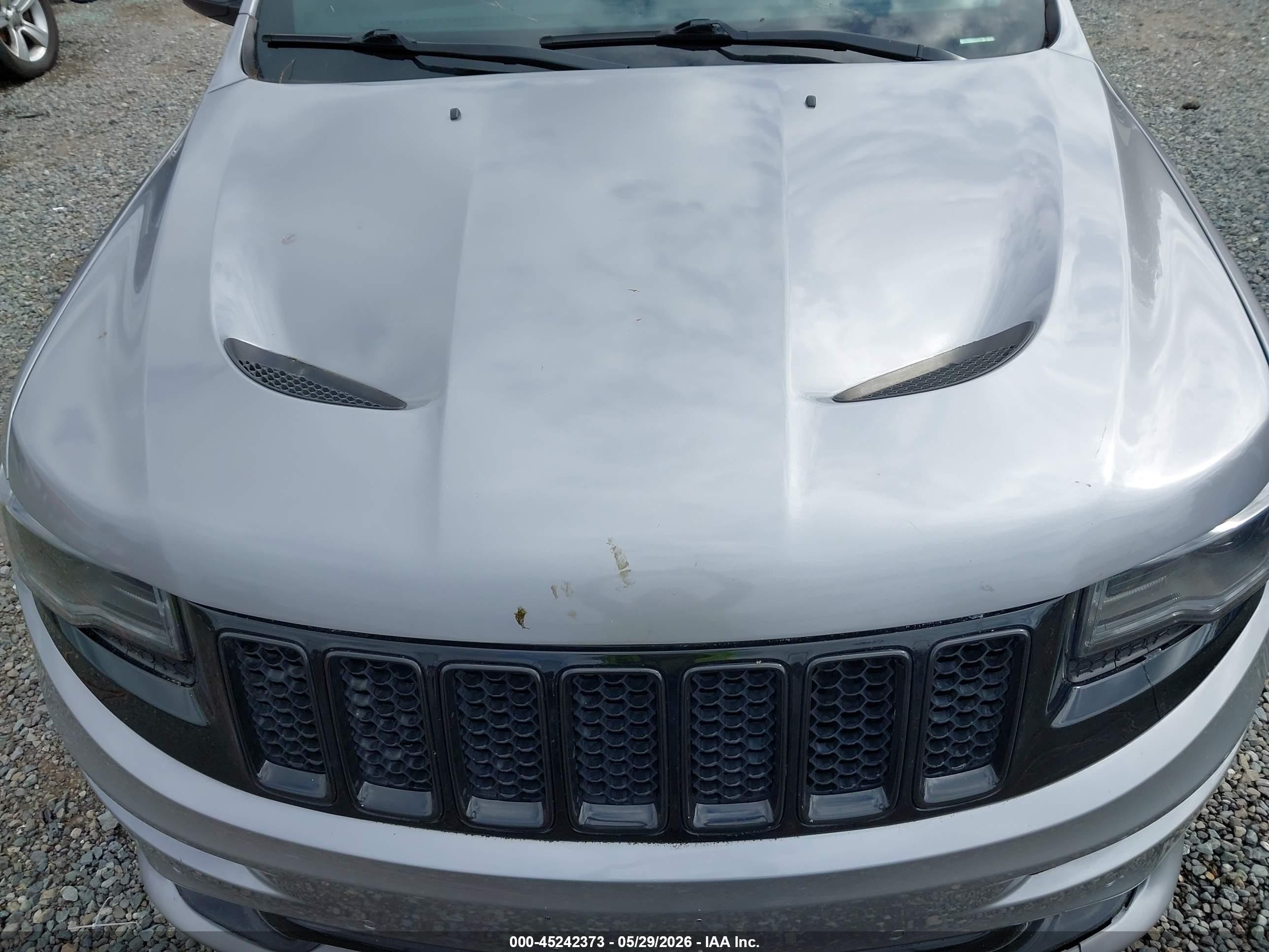 2014 Jeep Grand Cherokee Srt8 Silver vin: 1C4RJFDJXEC306560
